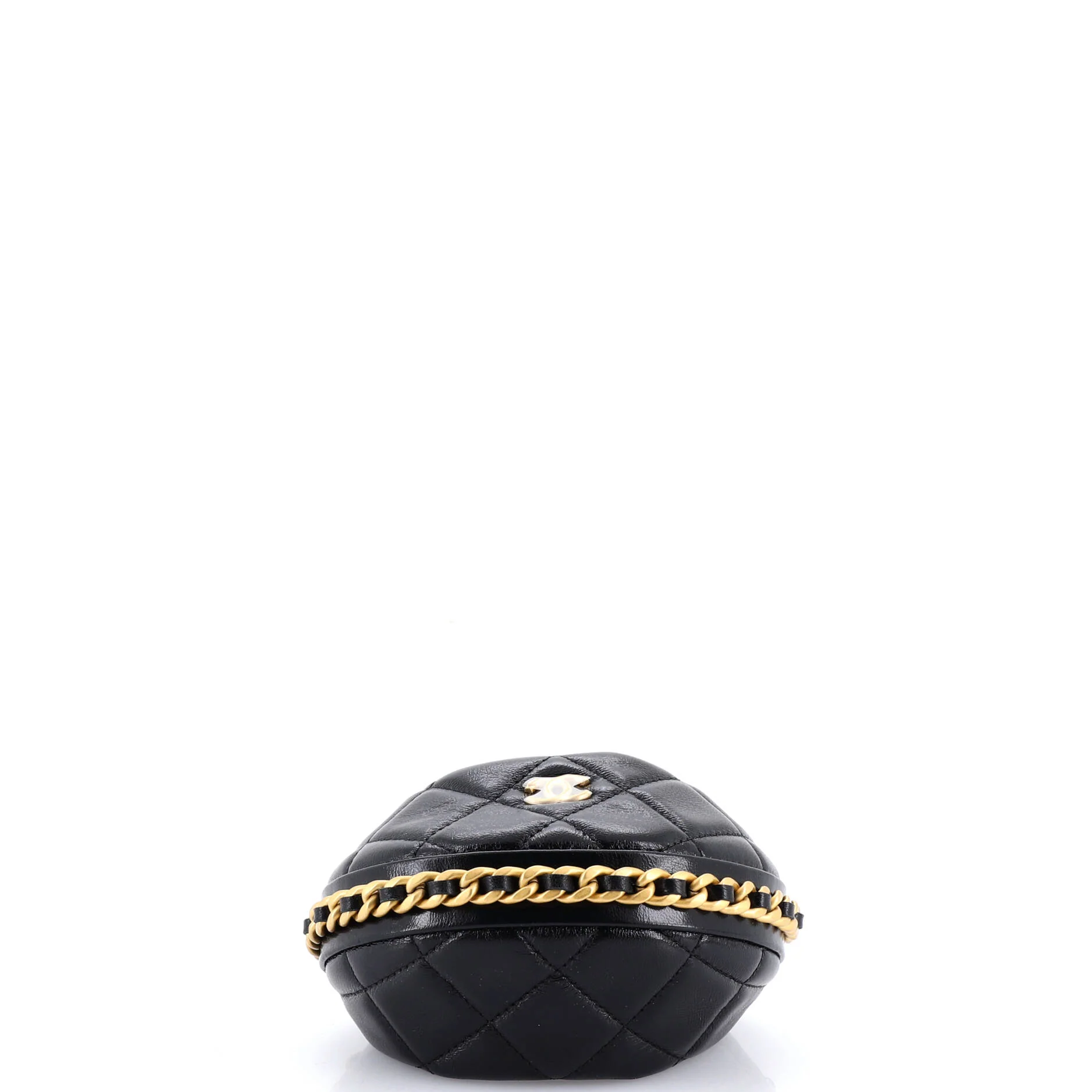 Chain Around Hobo Pouch Quilted Lambskin Extra Mini - Image 4