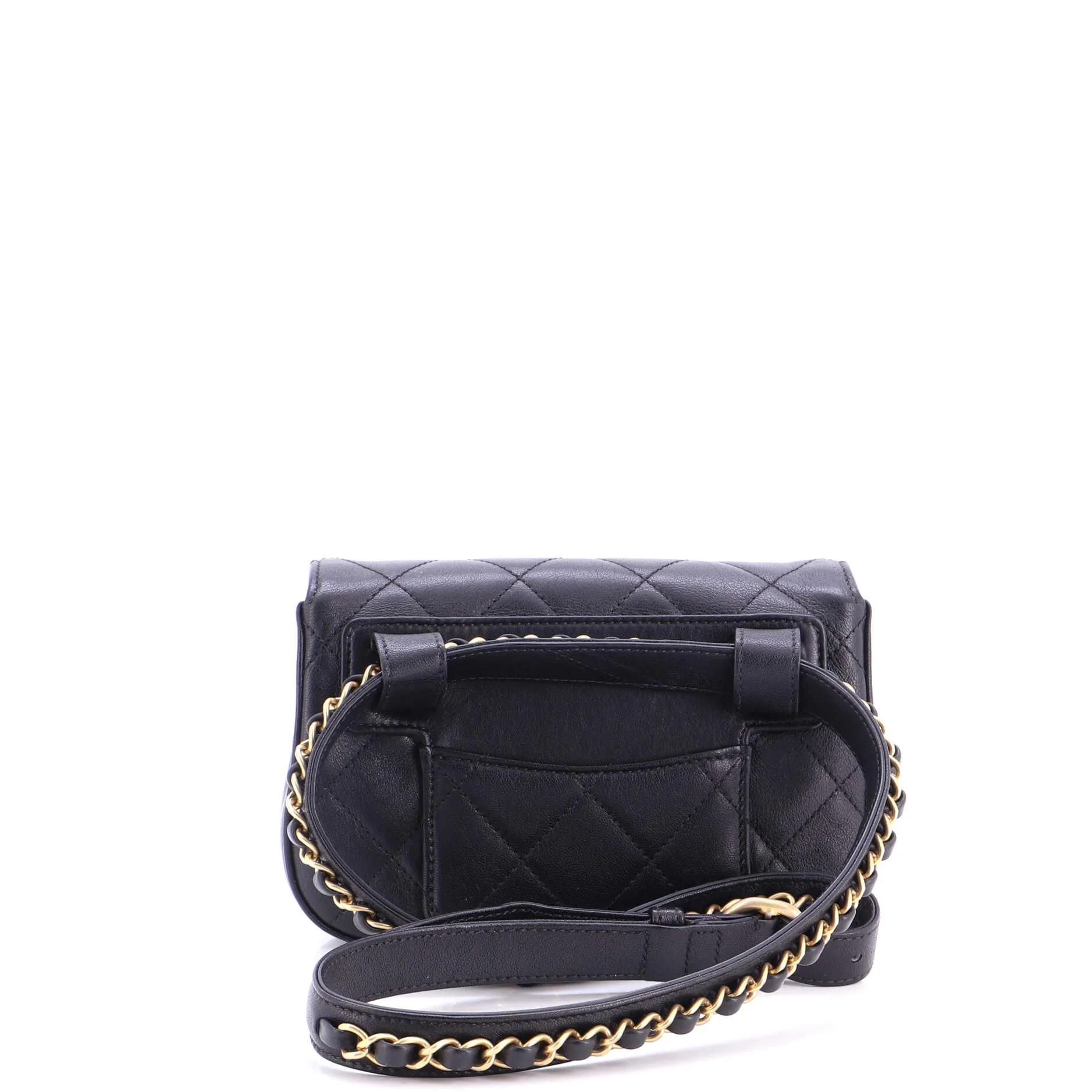 Chain Infinity Waist Bag Quilted Lambskin - Image 3