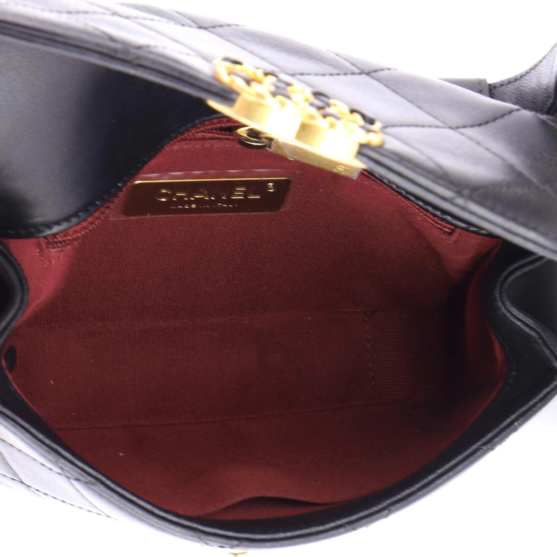 Chain Infinity Waist Bag Quilted Lambskin - Image 5