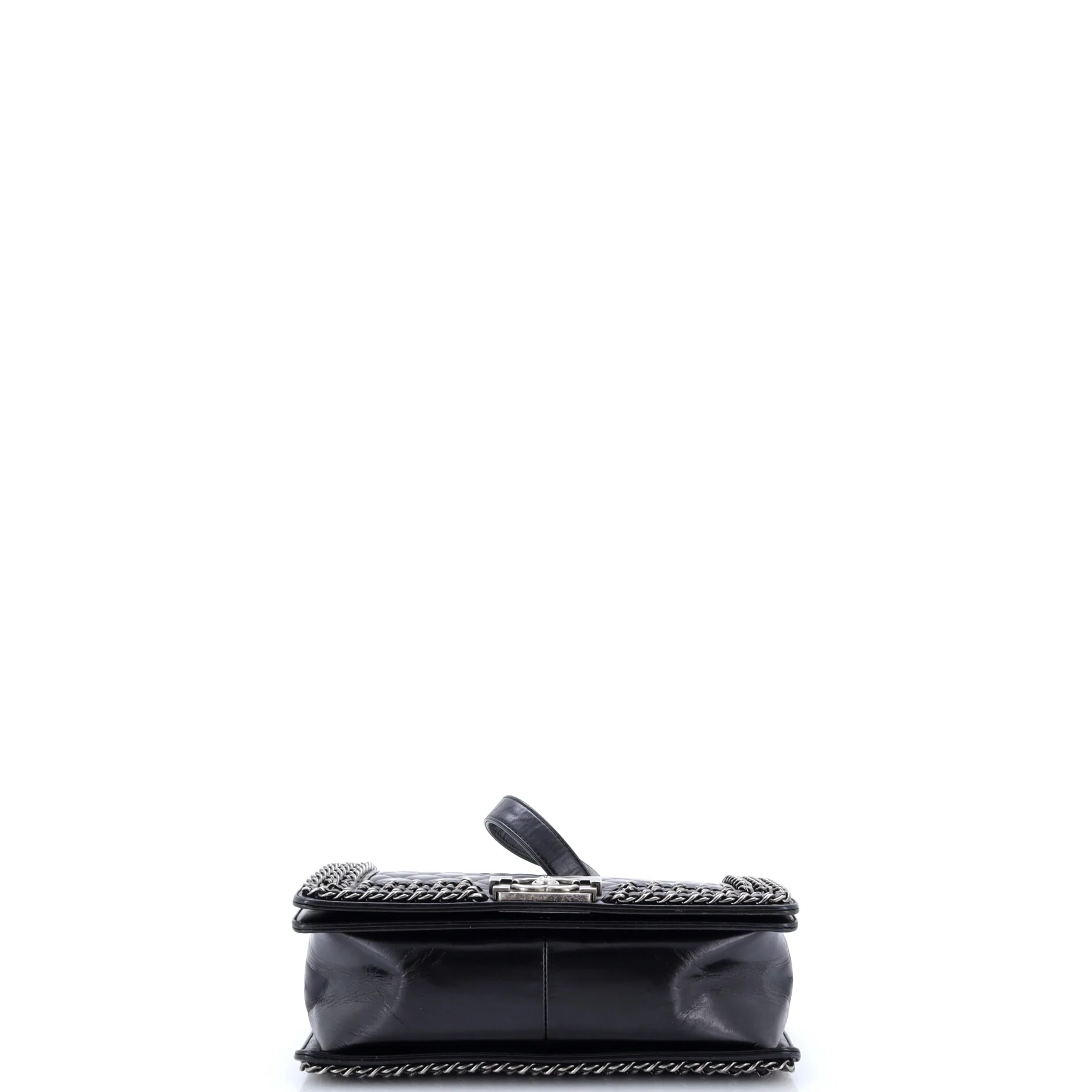 Chained Boy Flap Bag Quilted Glazed Calfskin Old Medium - Image 4