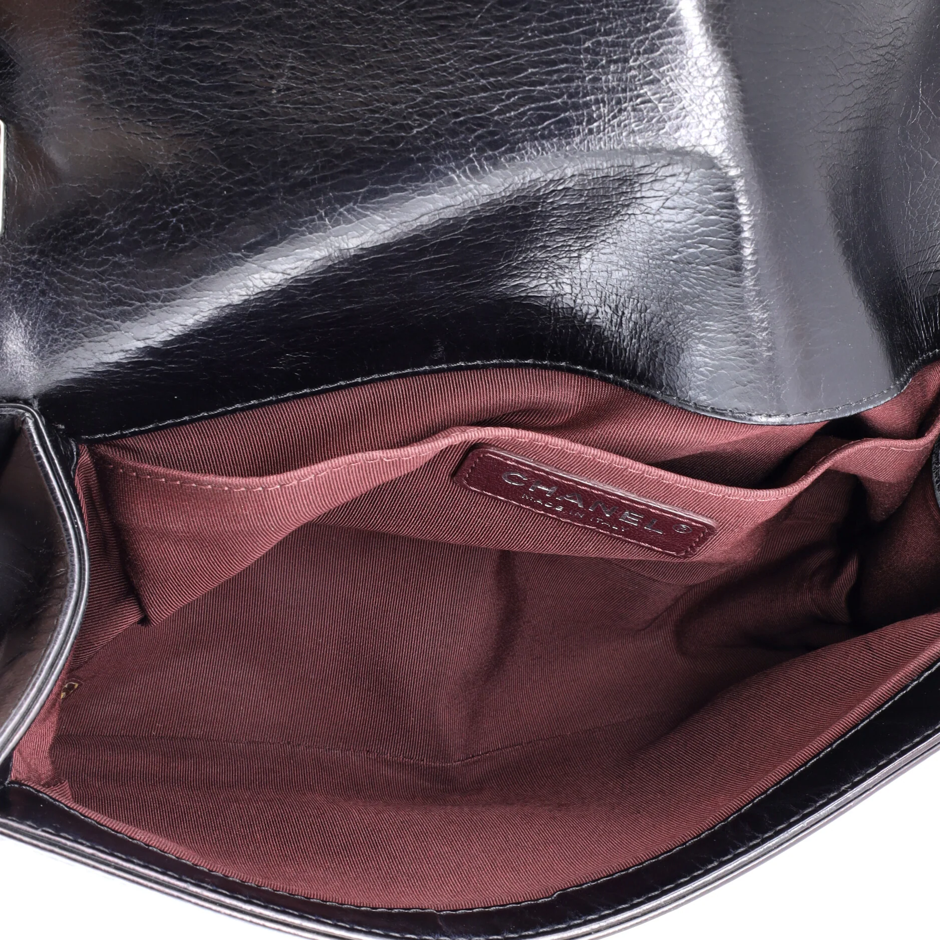 Chained Boy Flap Bag Quilted Glazed Calfskin Old Medium - Image 5