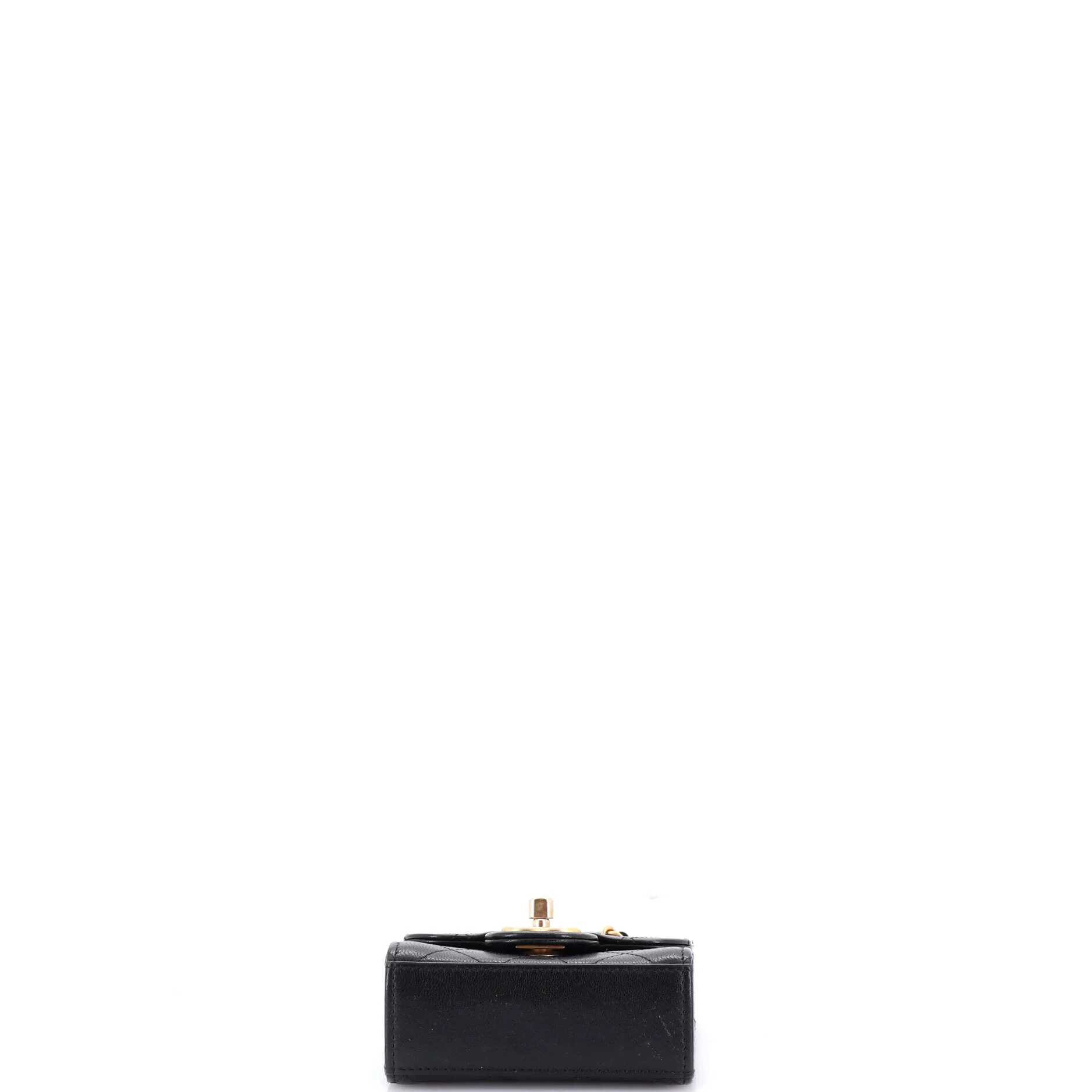 Chic Pearls Flap Clutch with Chain Quilted Goatskin Mini - Image 4
