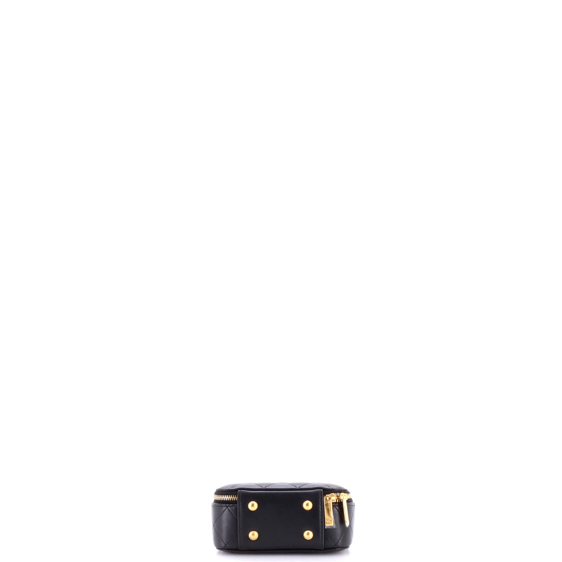 Chic Riviera Vanity Case with Chain Quilted Lambskin Mini - Image 4