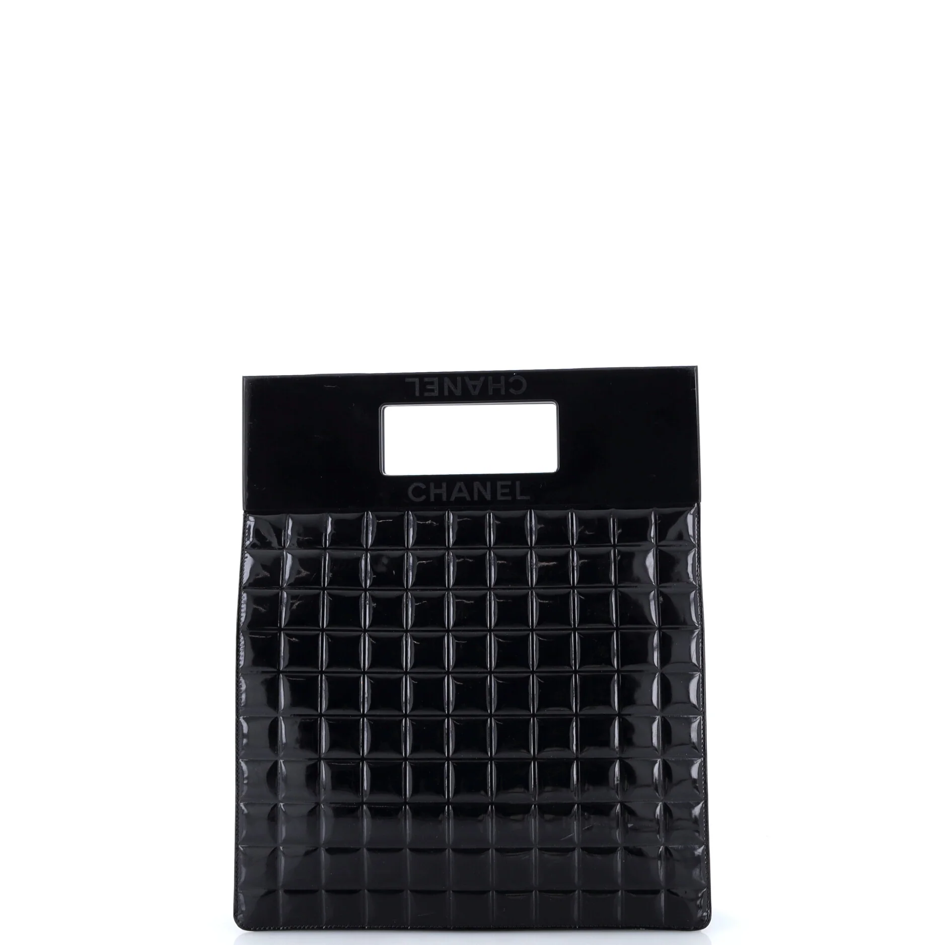 Chocolate Bar Resin Frame Tote Quilted Patent Tall - Image 6