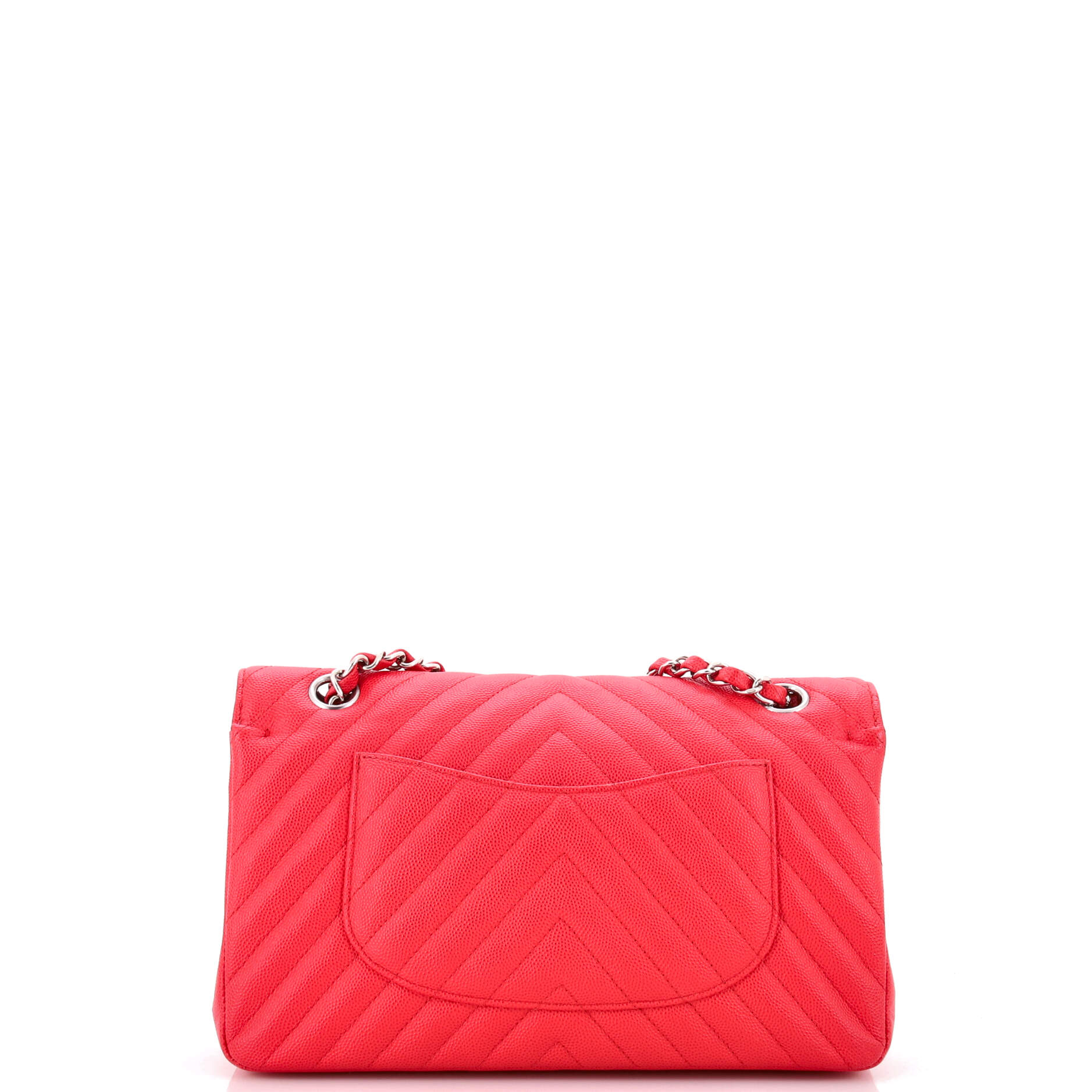 Classic Double Flap Bag Chevron Caviar Medium - Image 3