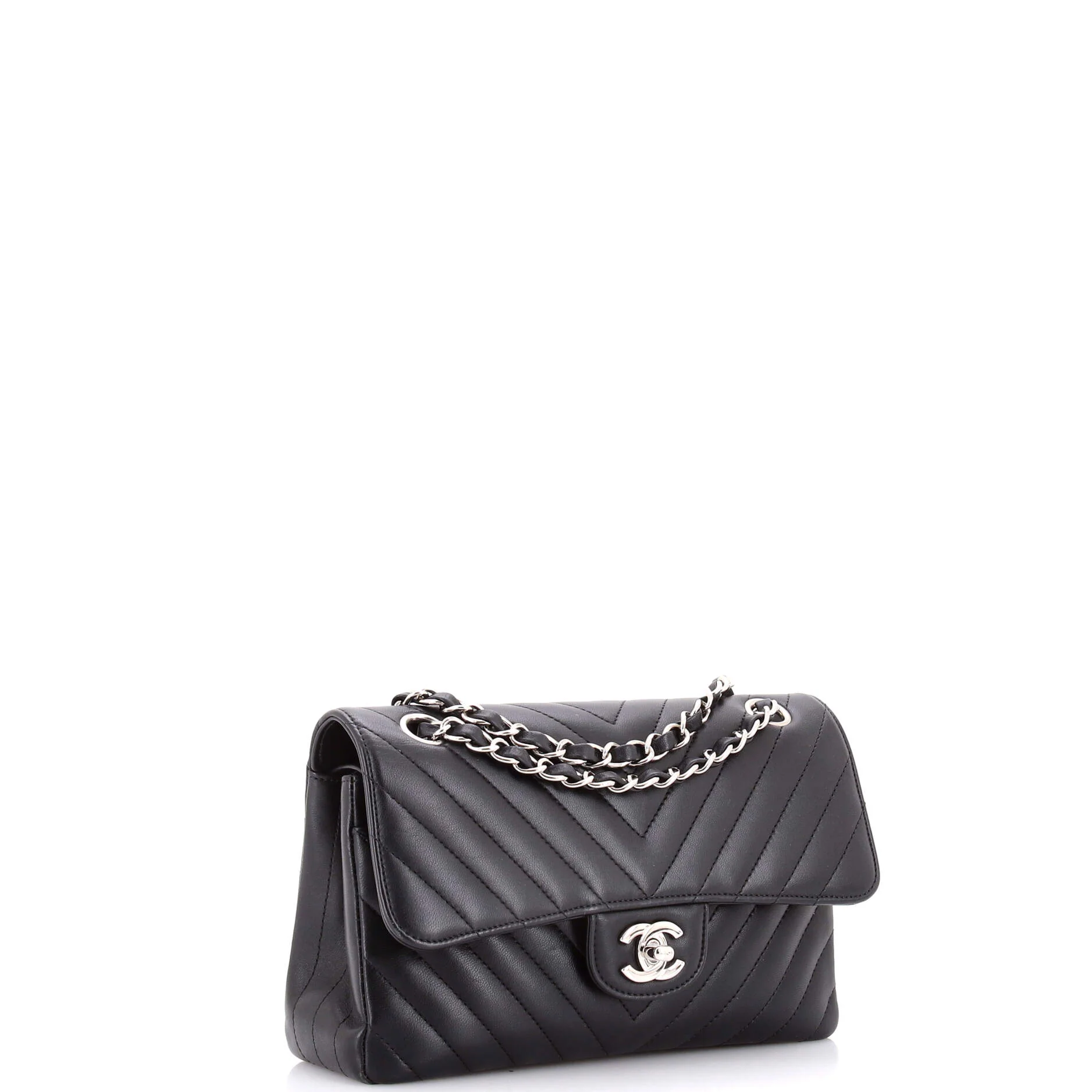 Classic Double Flap Bag Chevron Lambskin Medium - Image 3