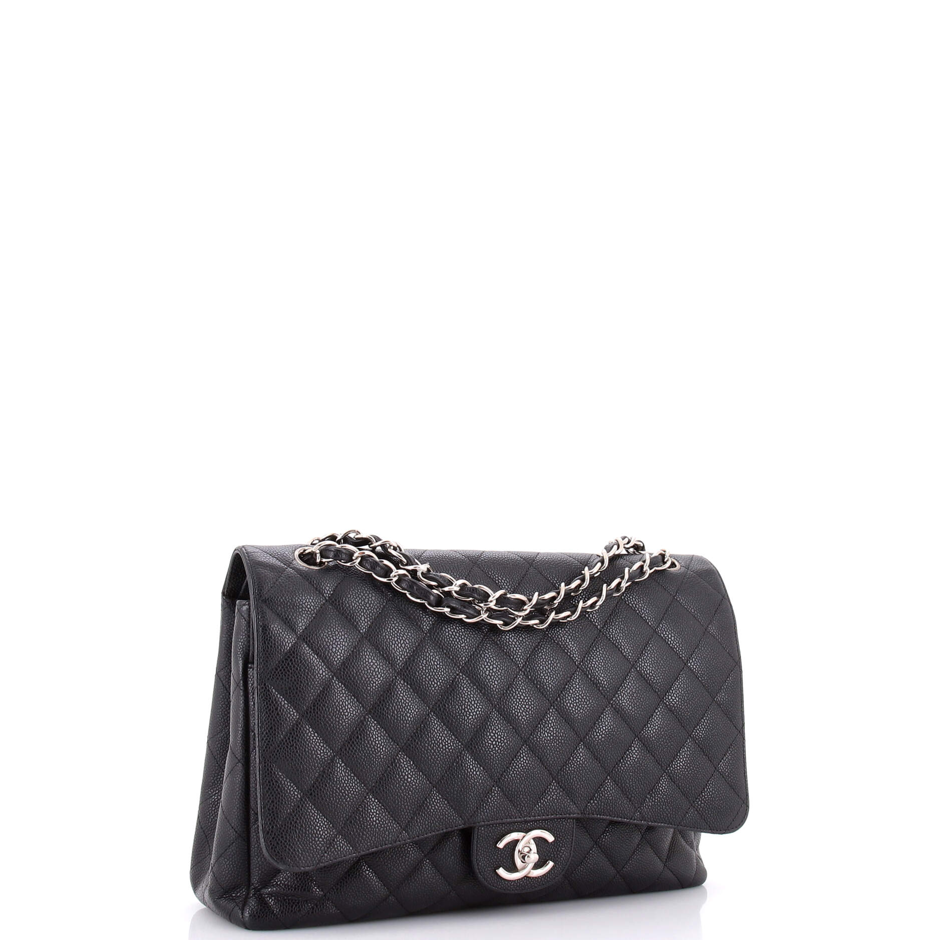 Classic Double Flap Bag Quilted Caviar Maxi - Image 2