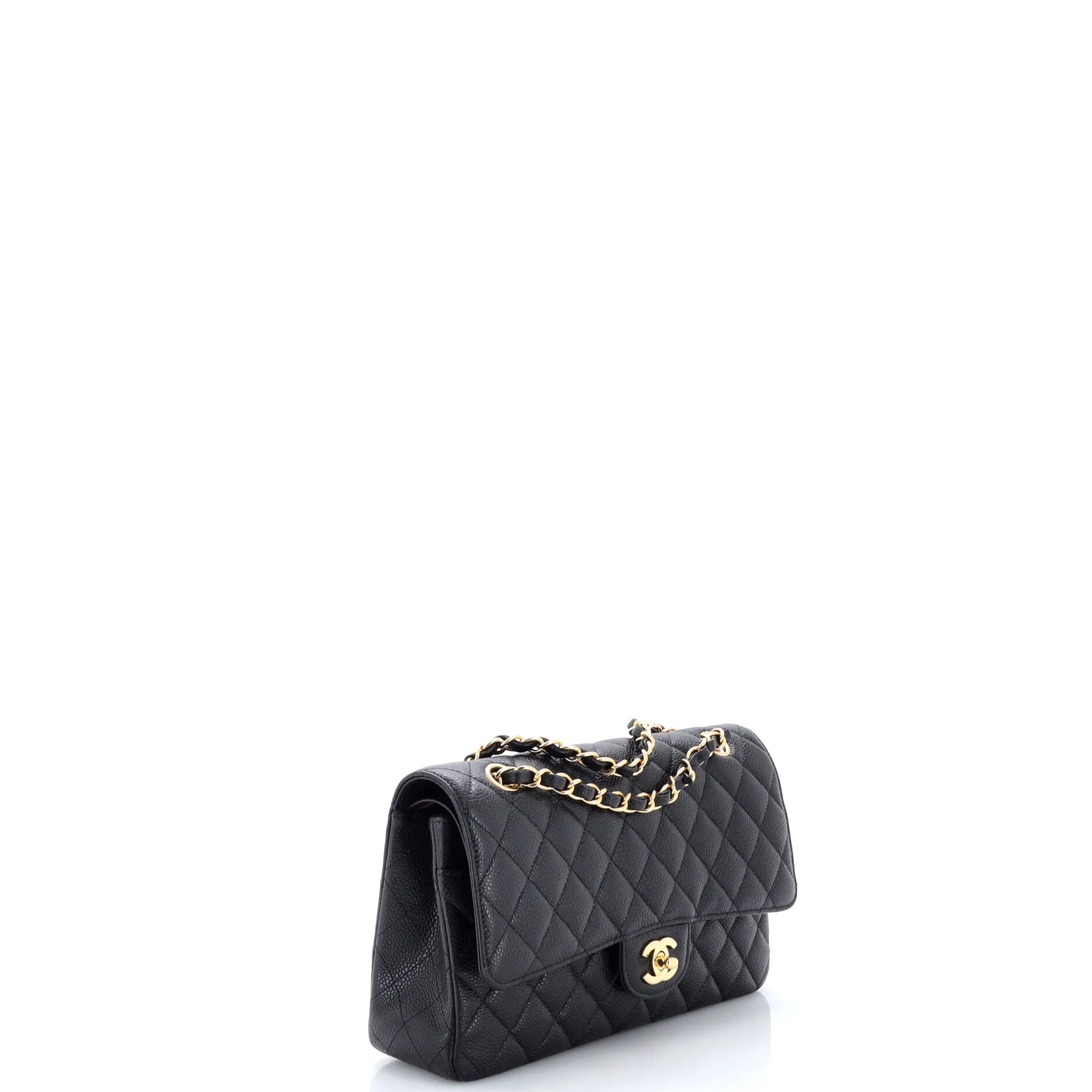 Classic Double Flap Bag Quilted Caviar Medium - Image 2