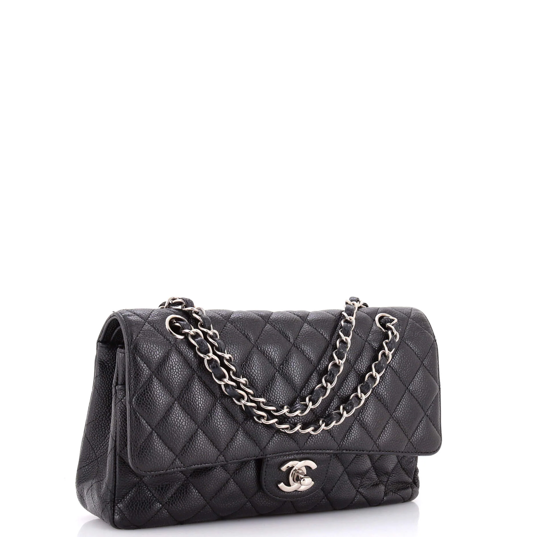 Classic Double Flap Bag Quilted Caviar Medium - Image 2