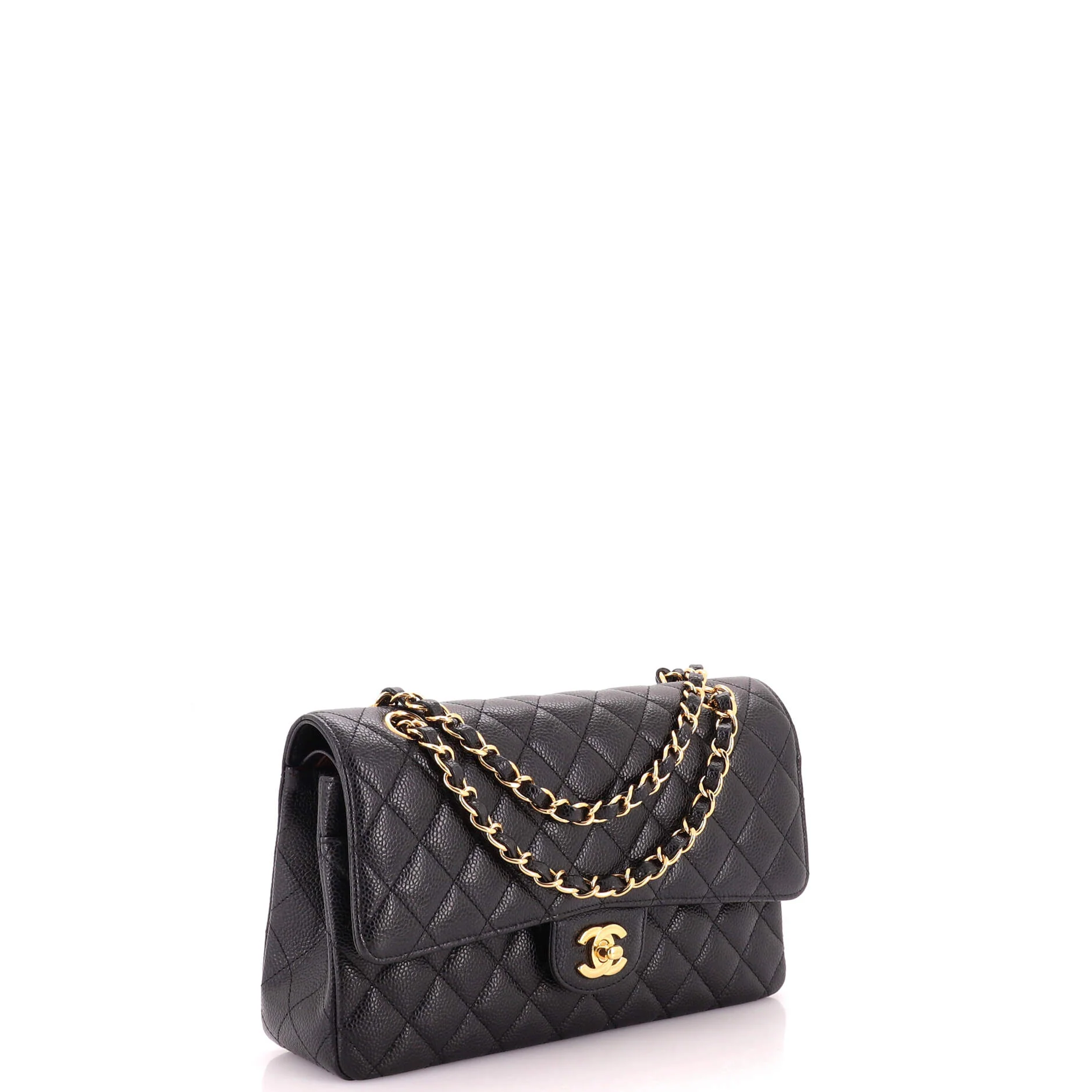 Classic Double Flap Bag Quilted Caviar Medium - Image 2