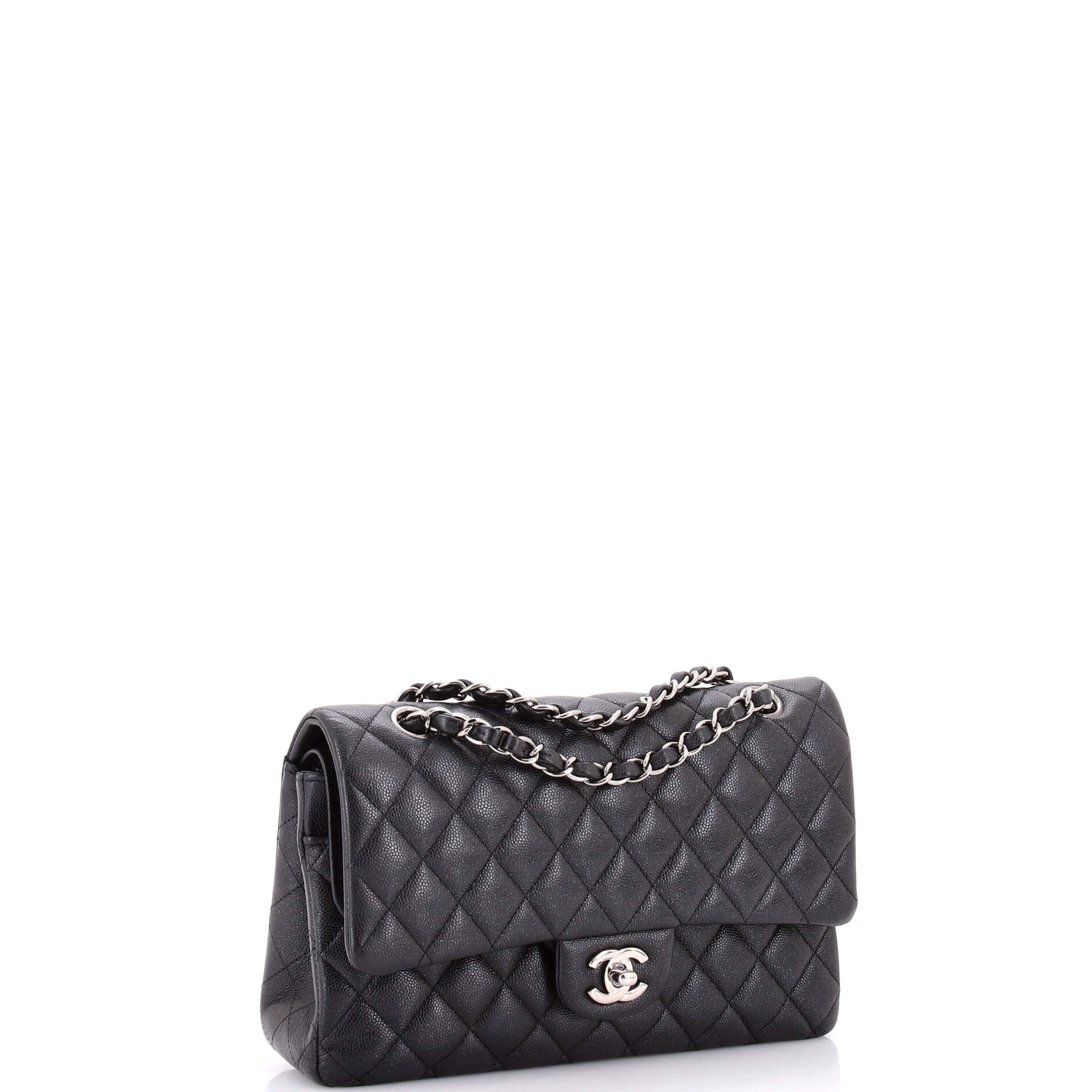 Classic Double Flap Bag Quilted Iridescent Caviar Medium - Image 3