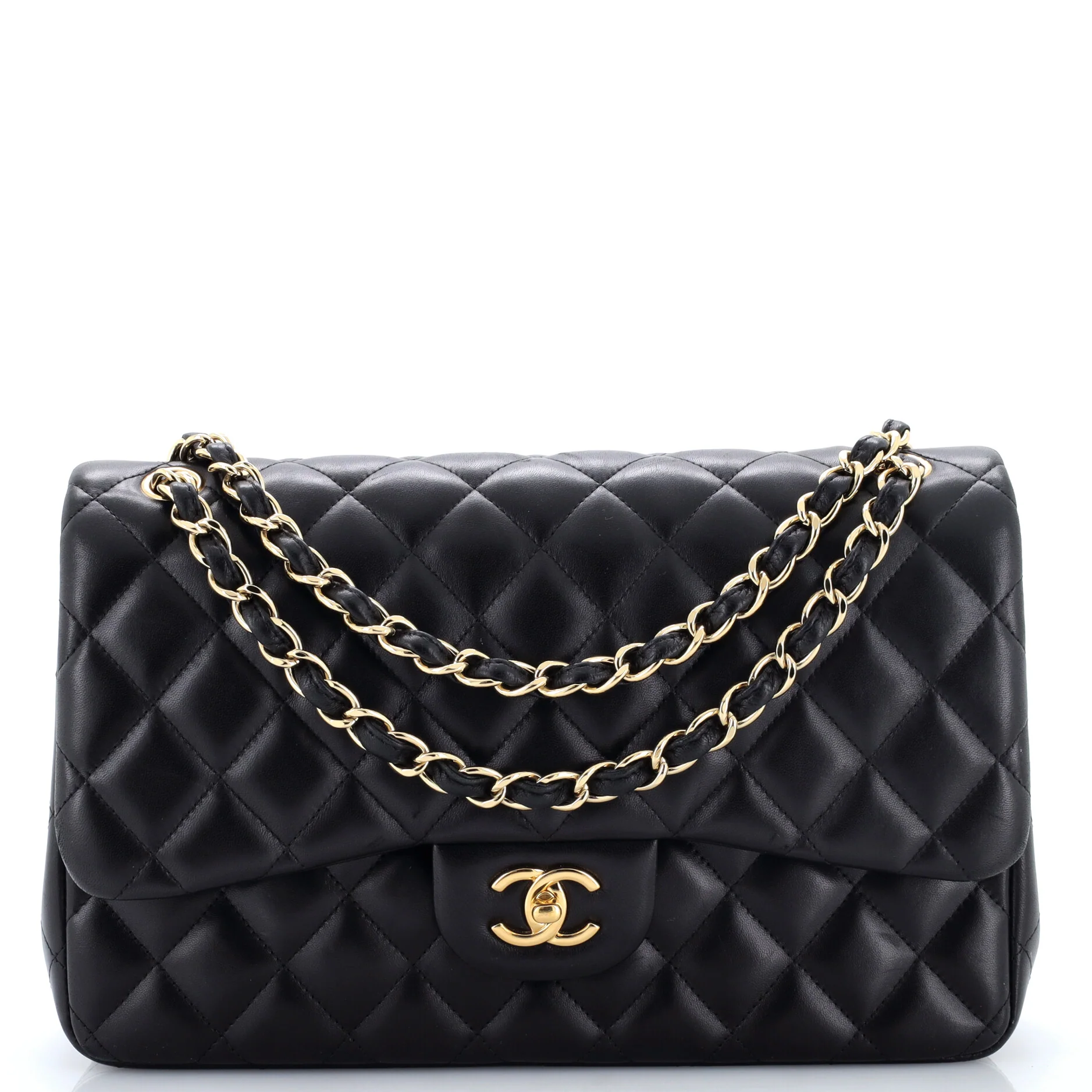 Classic Double Flap Bag Quilted Lambskin Jumbo