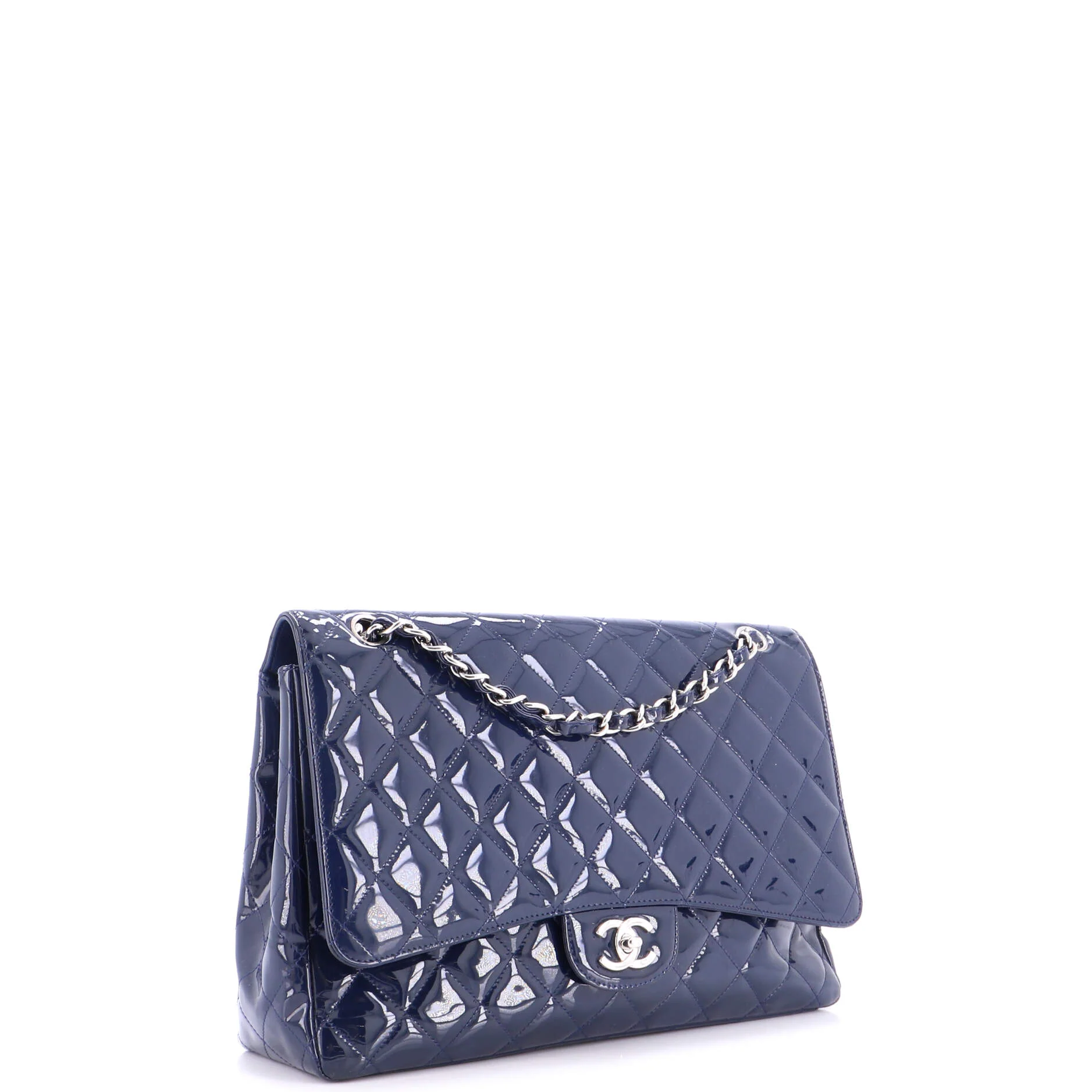 Classic Double Flap Bag Quilted Patent Jumbo - Image 2