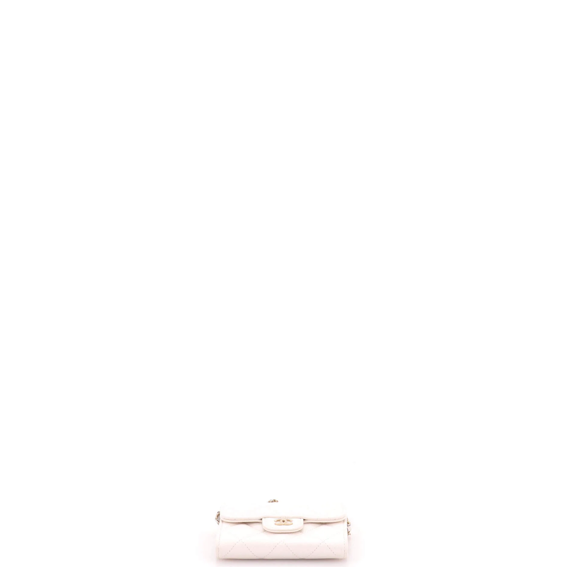 Classic Flap Card Holder on Chain Quilted Caviar Mini - Image 4