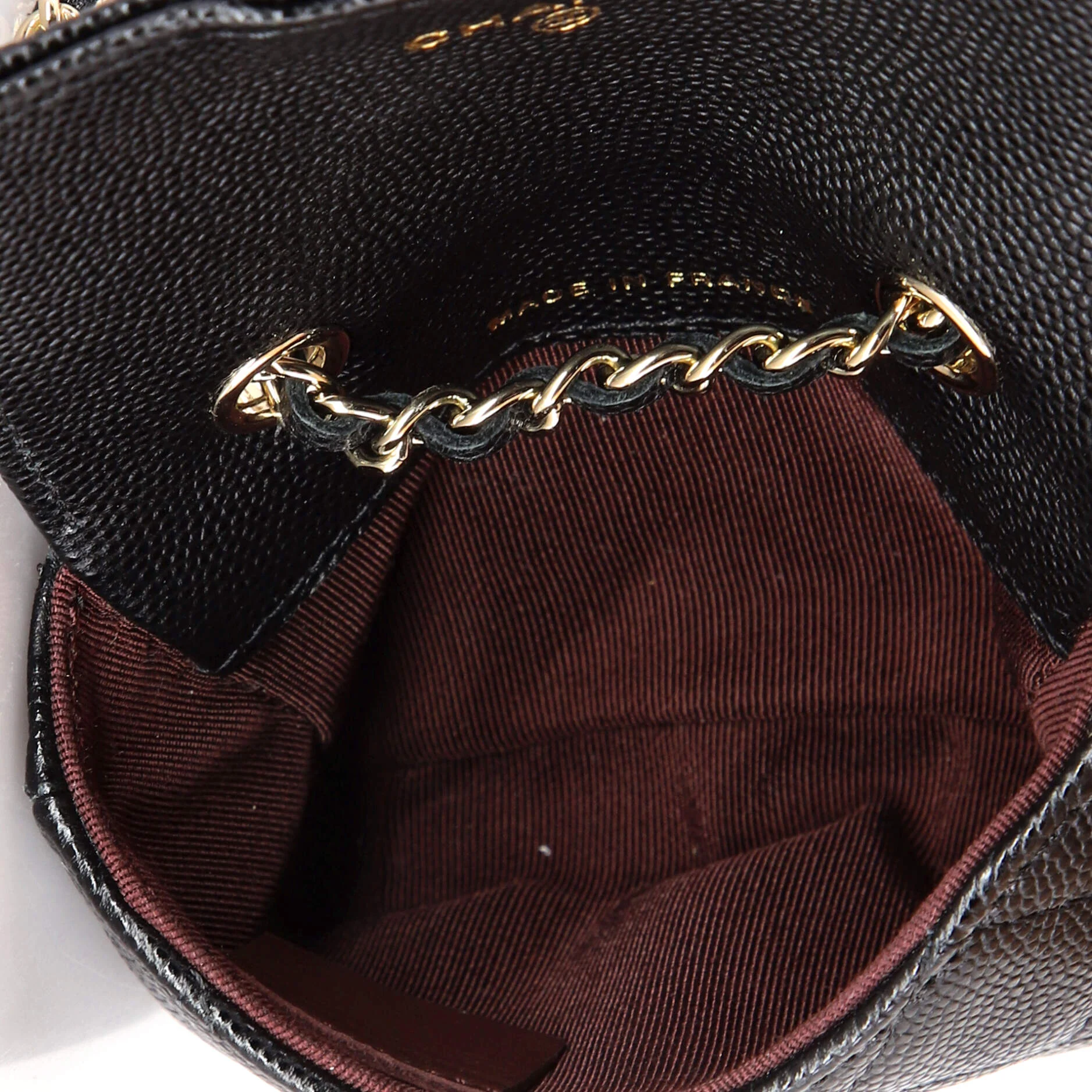 Classic Flap Chain Belt Bag Quilted Caviar Mini - Image 5