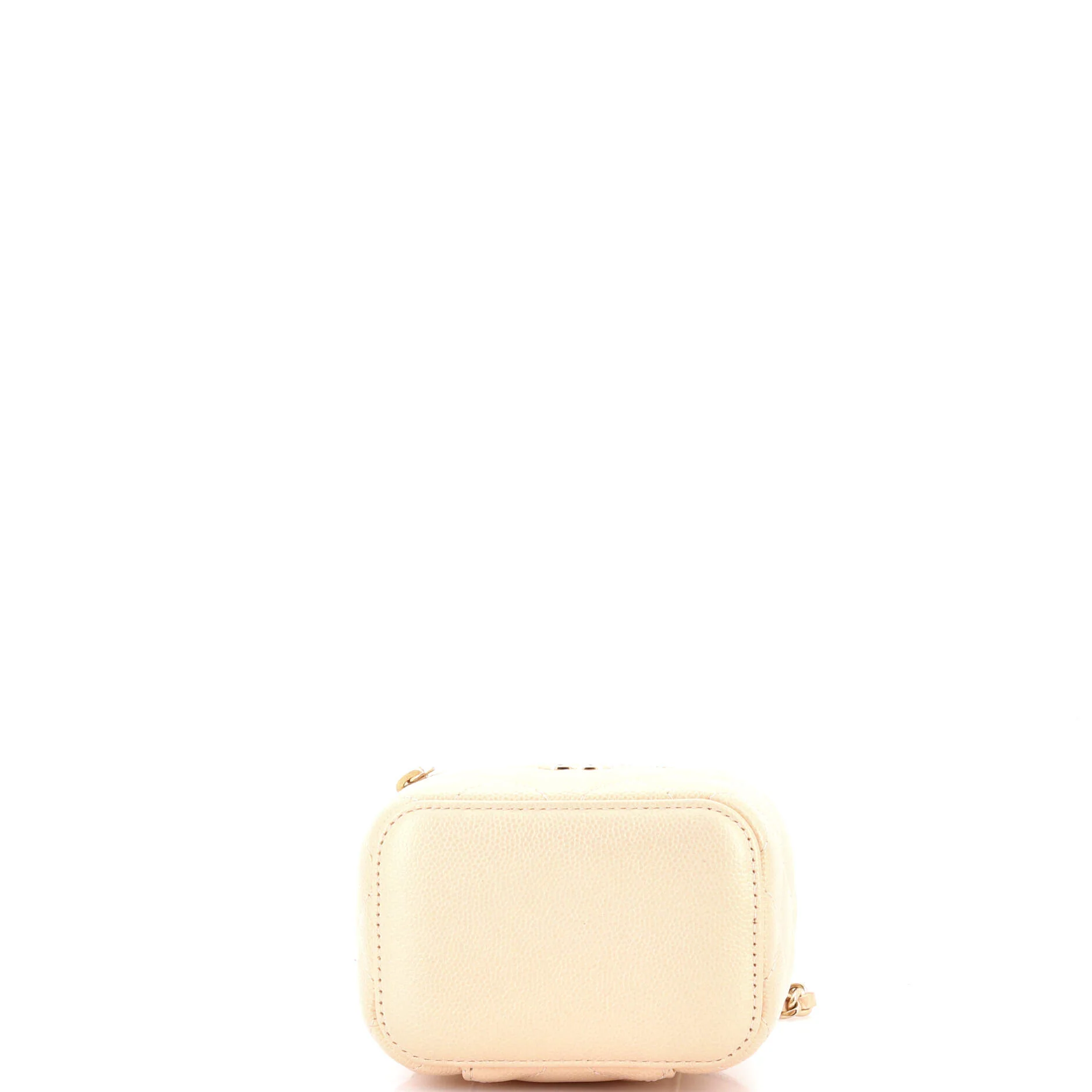Classic Pearl Vanity Case with Chain Quilted Caviar Mini - Image 4