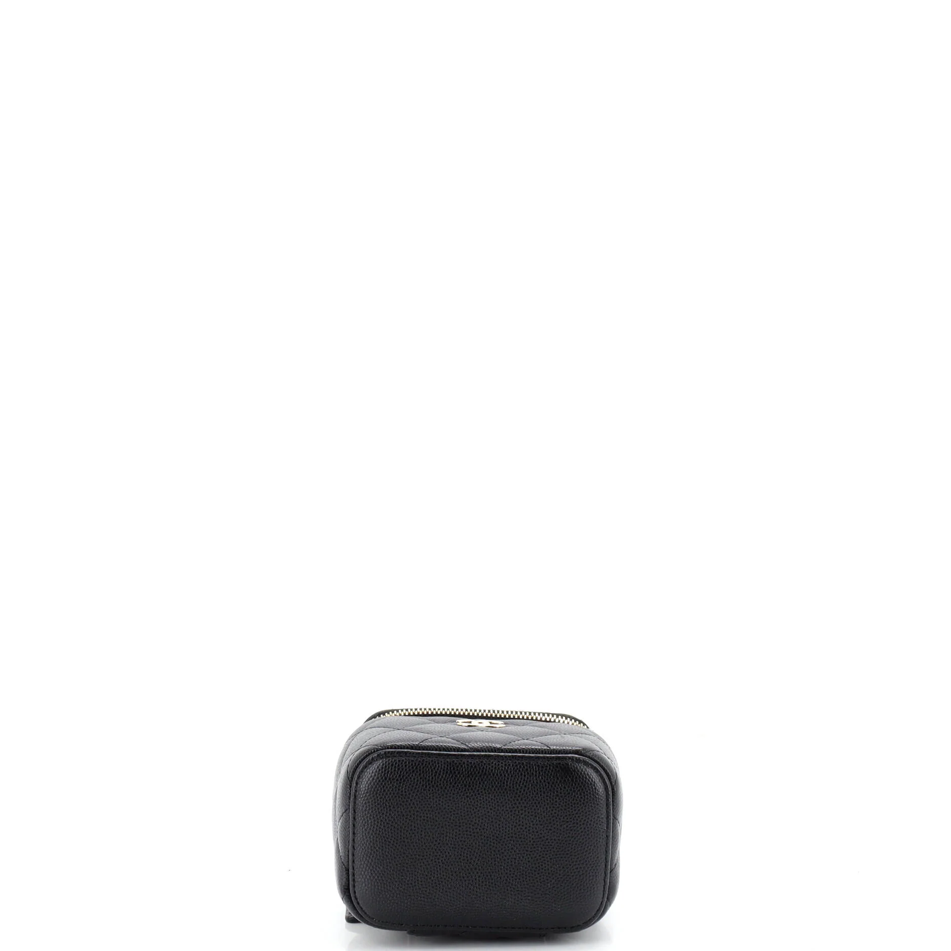Classic Pearl Vanity Case with Chain Quilted Caviar Mini - Image 5
