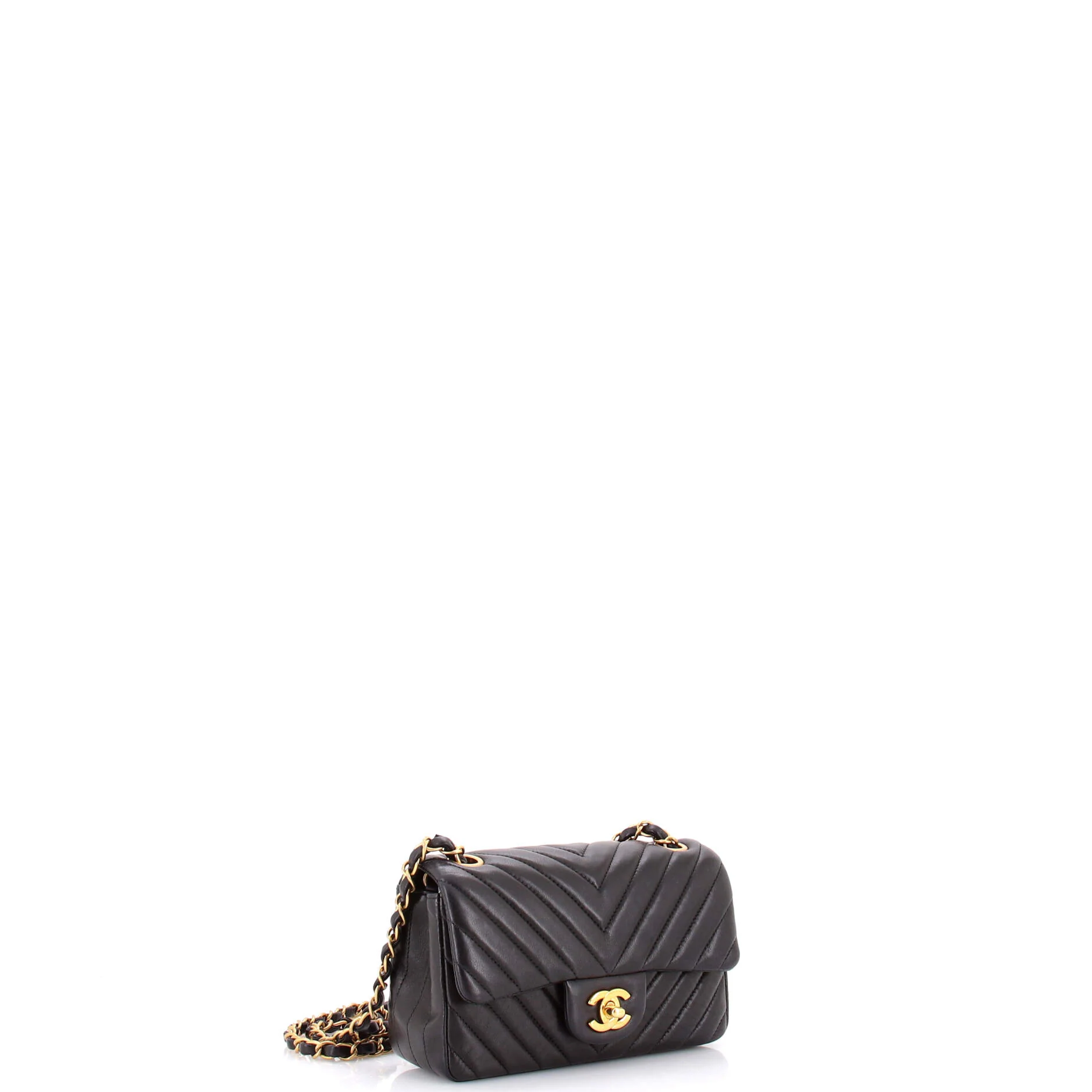 Classic Single Flap Bag Chevron Lambskin Mini - Image 2