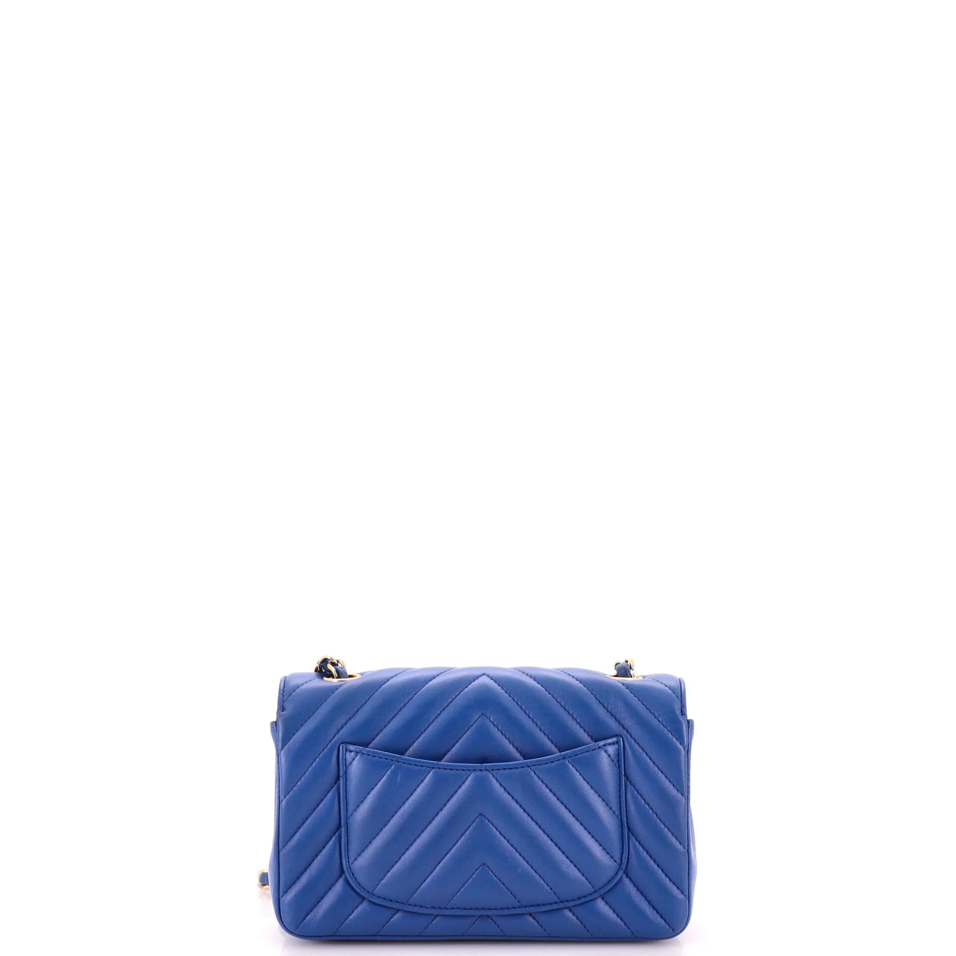 Classic Single Flap Bag Chevron Lambskin Mini - Image 3