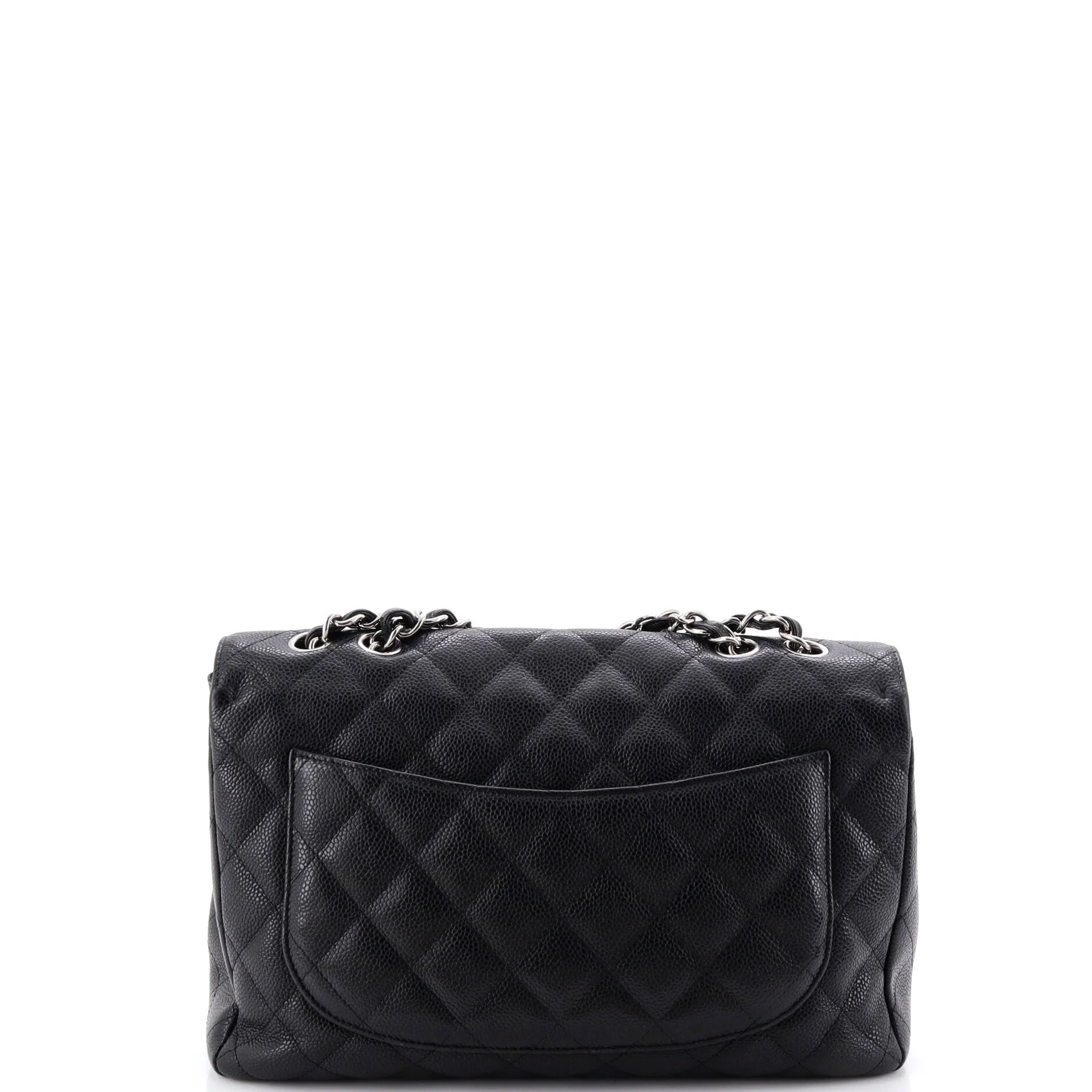 Vintage Classic Single Flap Bag Quilted Caviar Jumbo - Image 3