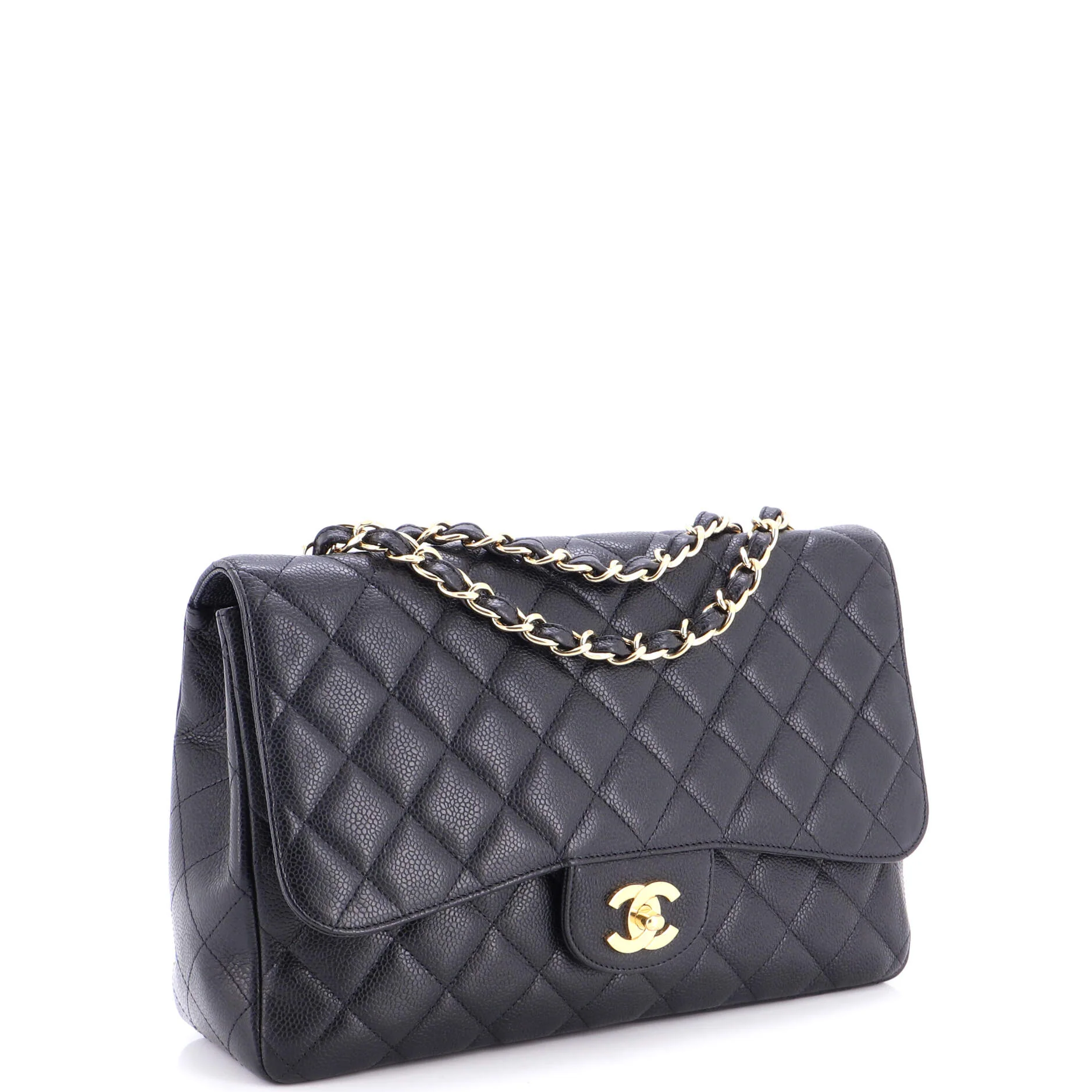 Classic Single Flap Bag Quilted Caviar Jumbo - Image 2