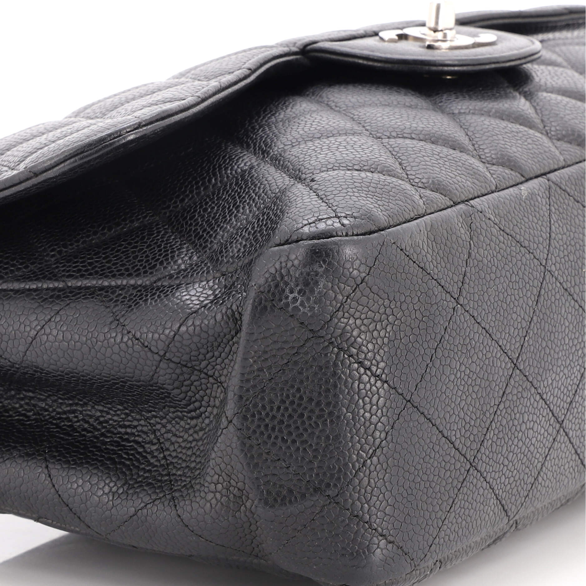 Classic Single Flap Bag Quilted Caviar Jumbo - Image 6