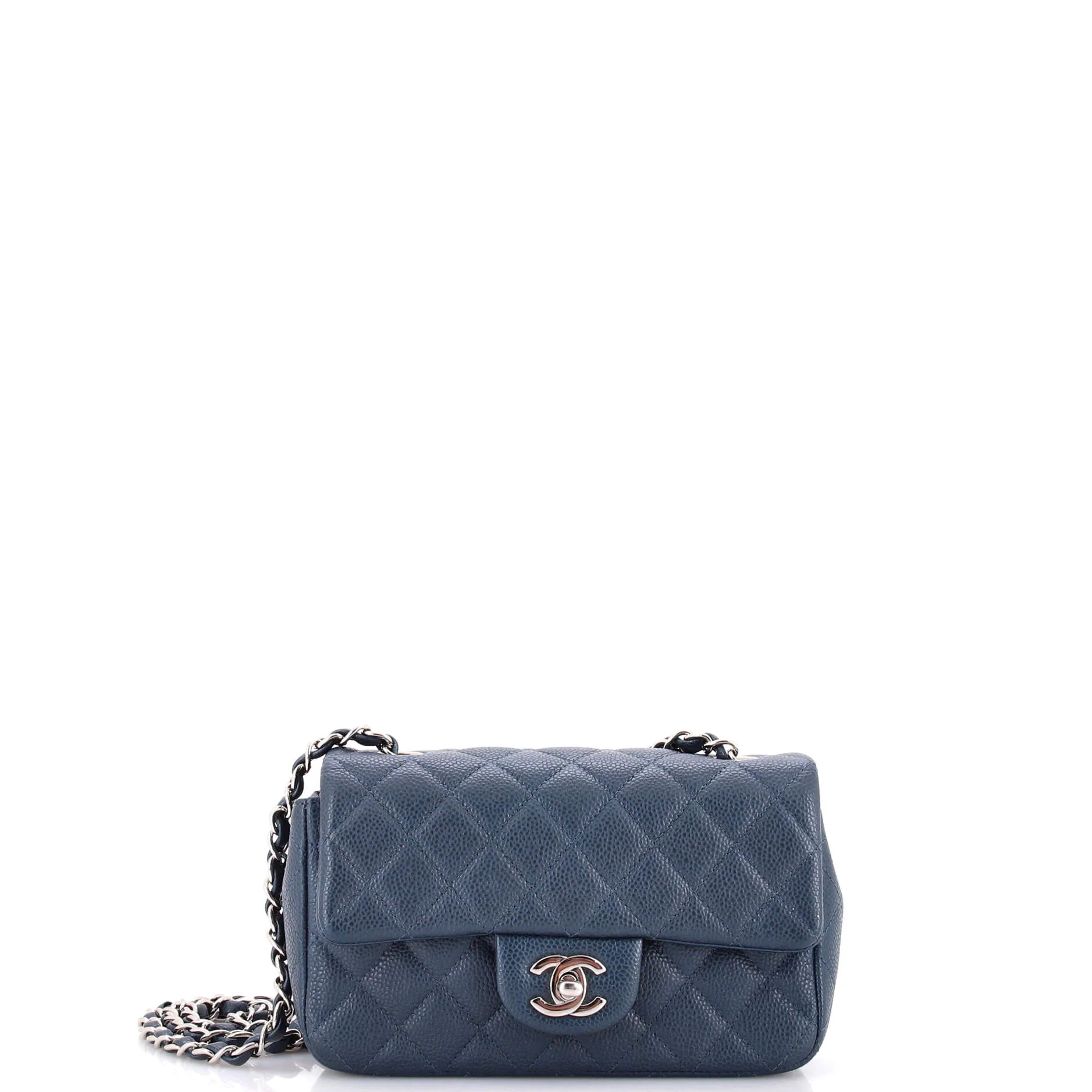 Classic Single Flap Bag Quilted Caviar Mini