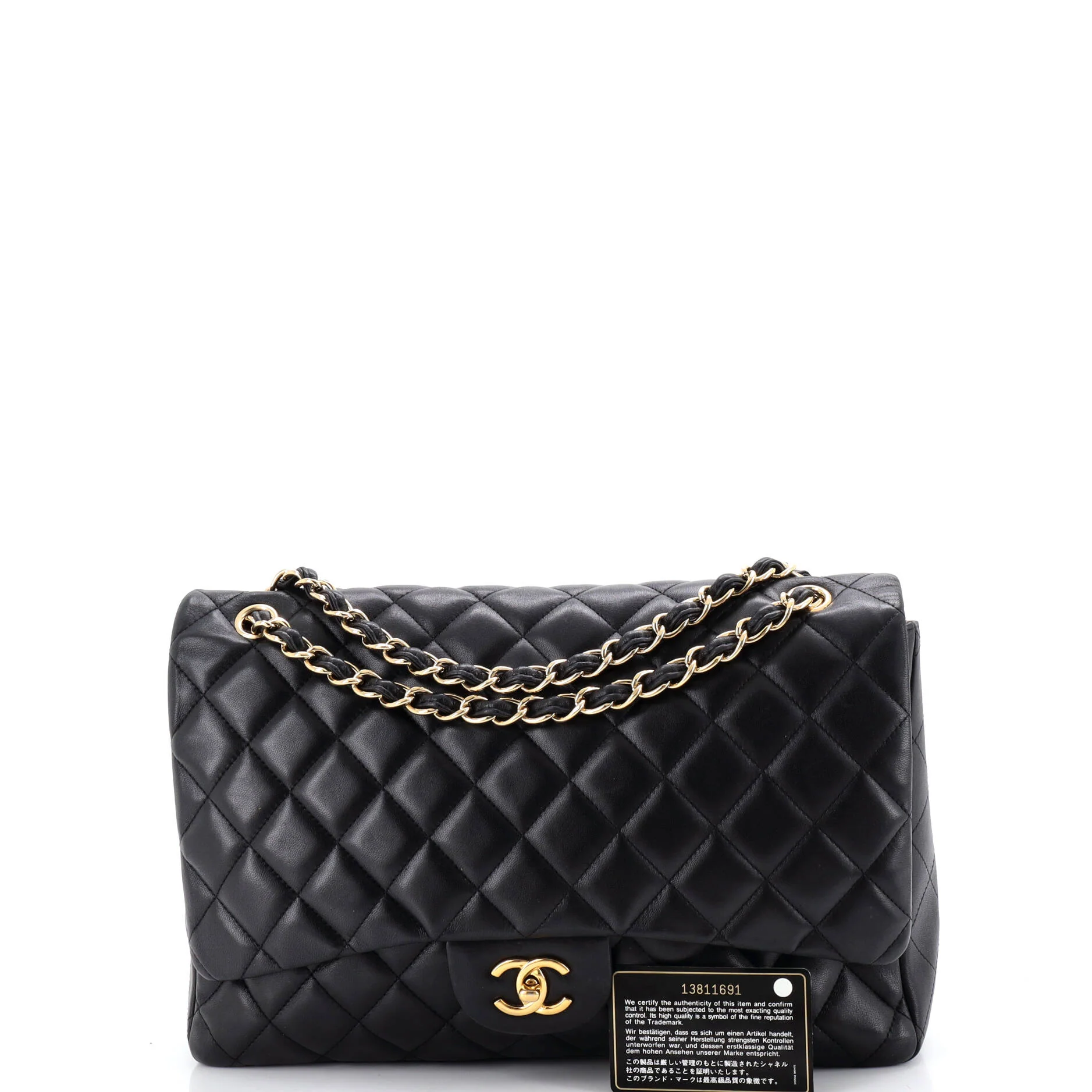 Classic Single Flap Bag Quilted Lambskin Maxi - Image 2