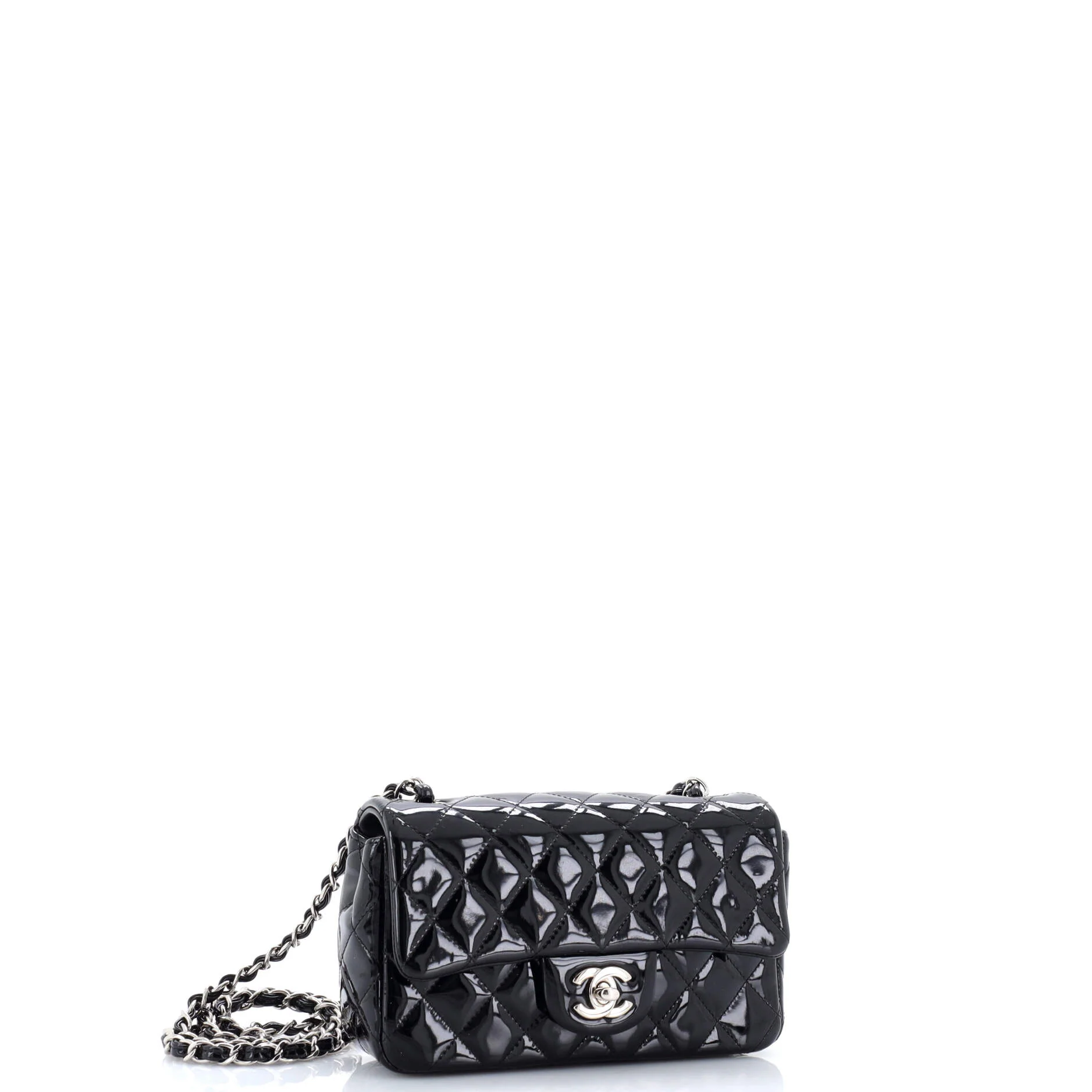 Classic Single Flap Bag Quilted Patent Mini - Image 2