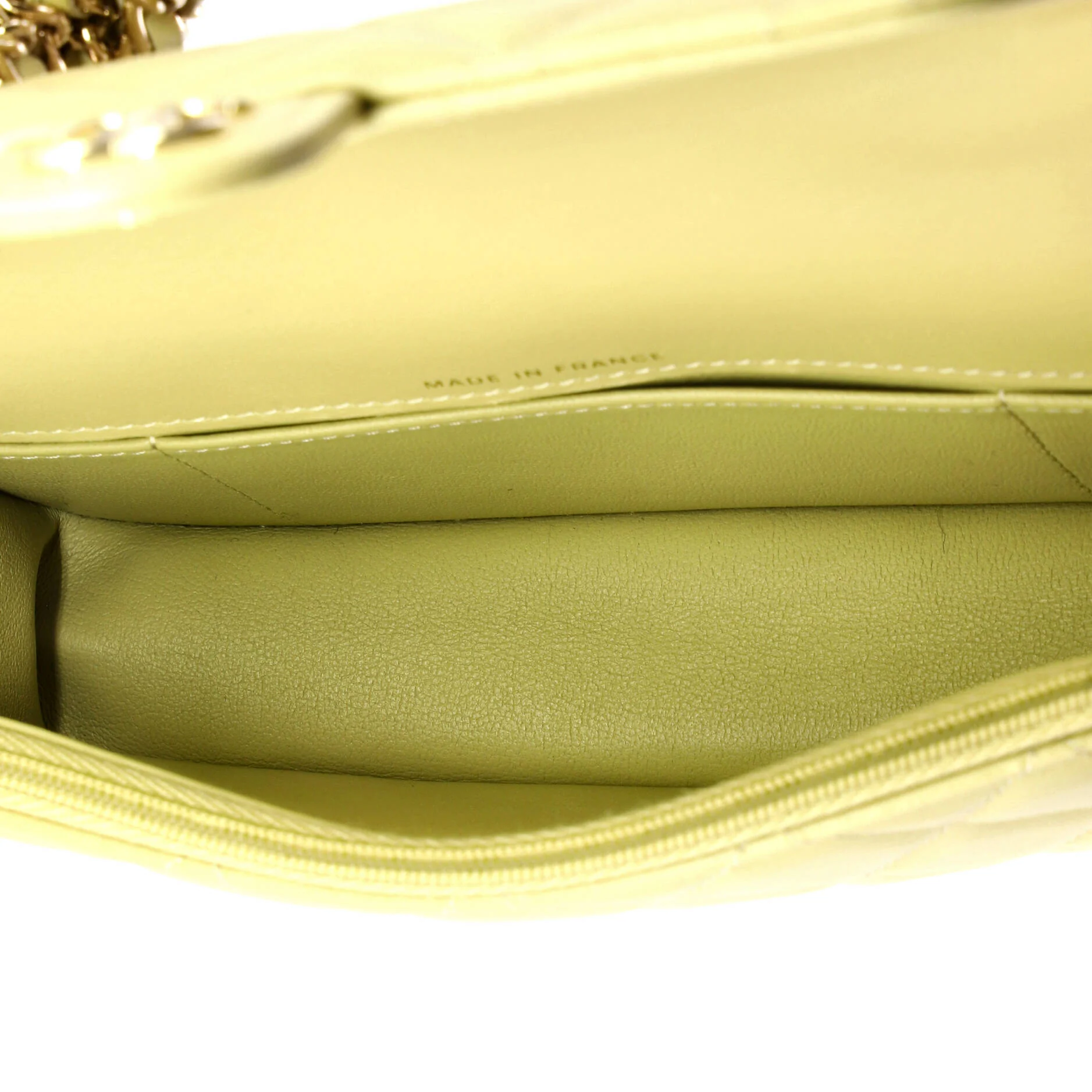 Classic Top Handle Flap Phone Holder with Chain Quilted Lambskin - Image 5