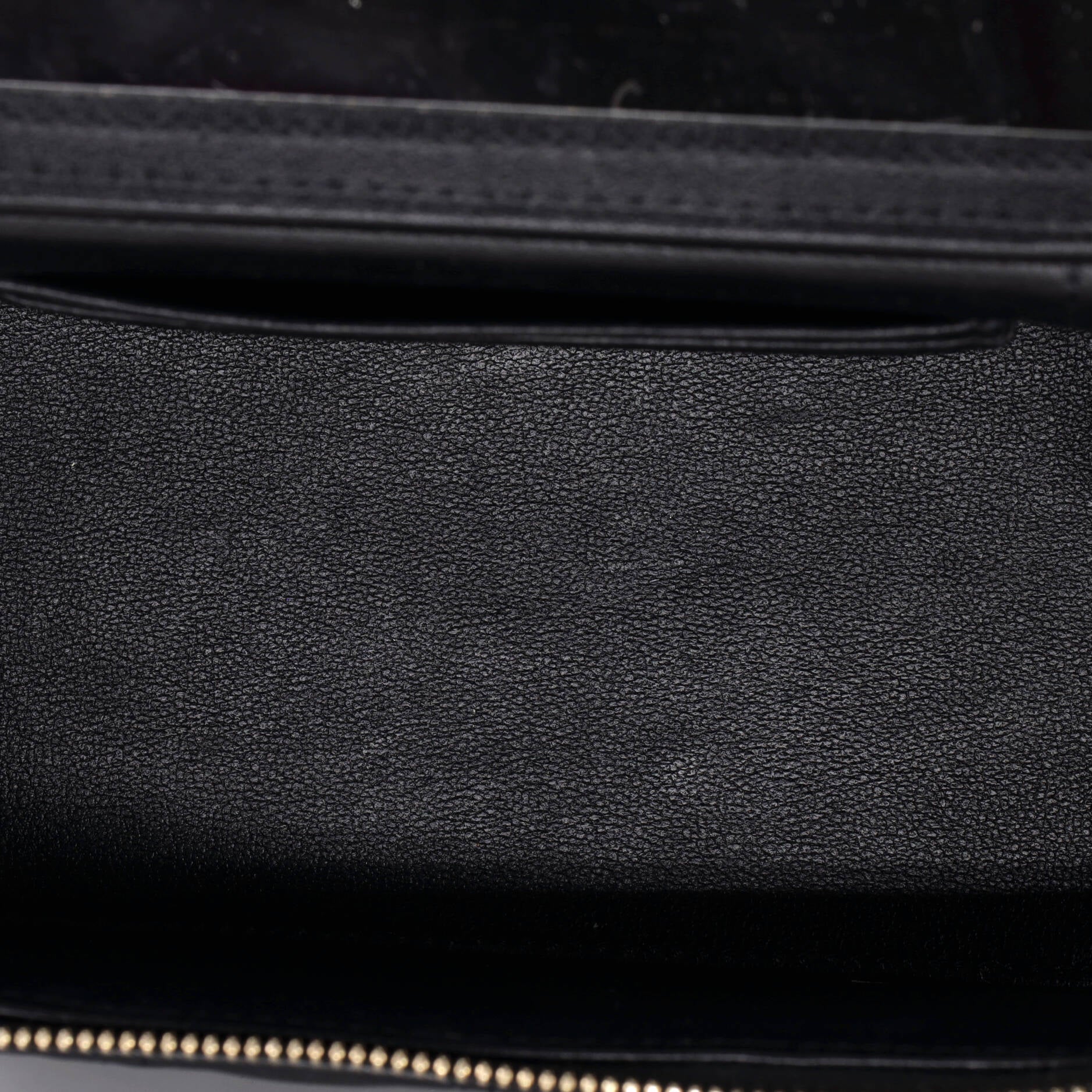 Classic Top Handle Vanity Case with Chain Quilted Lambskin Small - Image 5