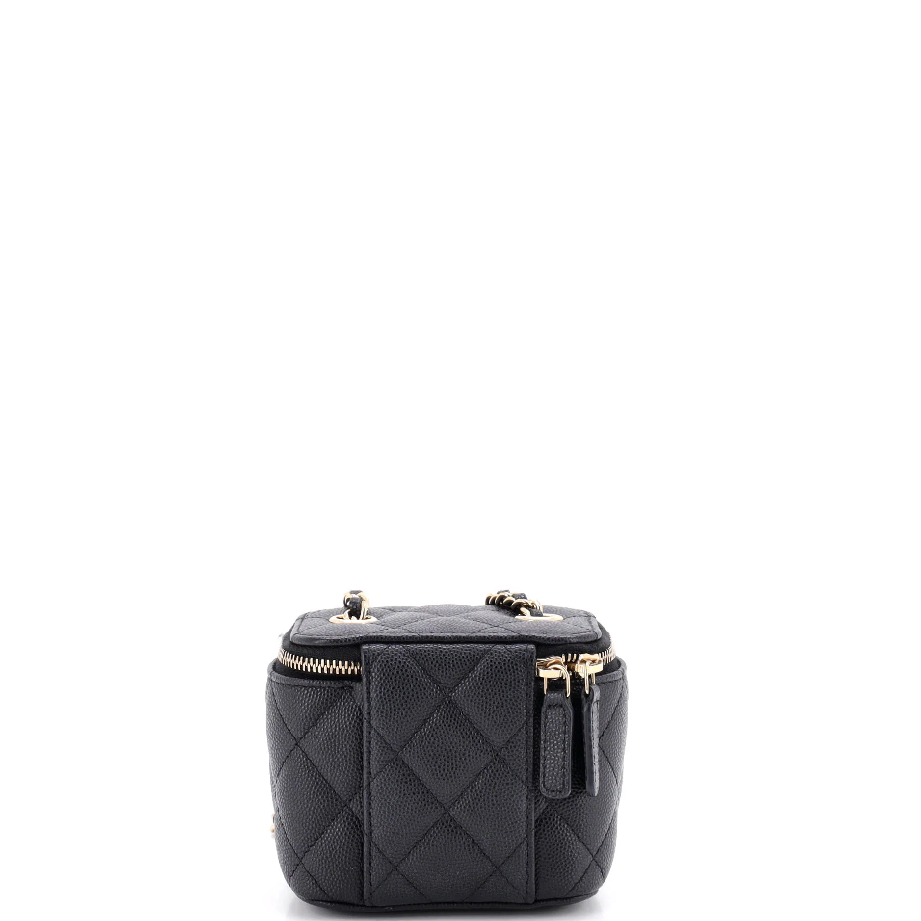 Classic Vanity Case with Chain Quilted Caviar Mini - Image 3