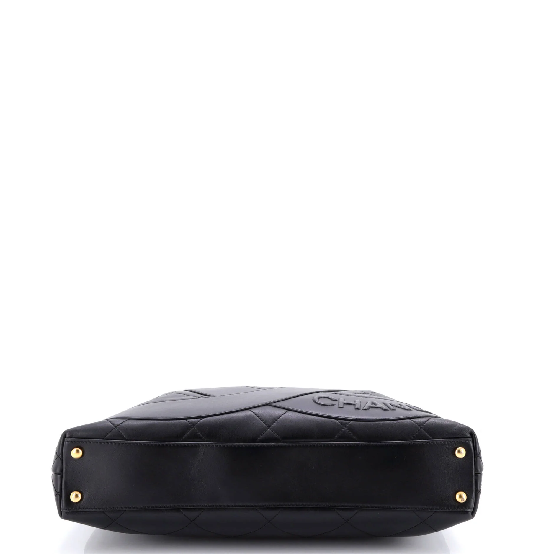 Club Monaco Shopping Tote Quilted Lambskin Large - Image 4