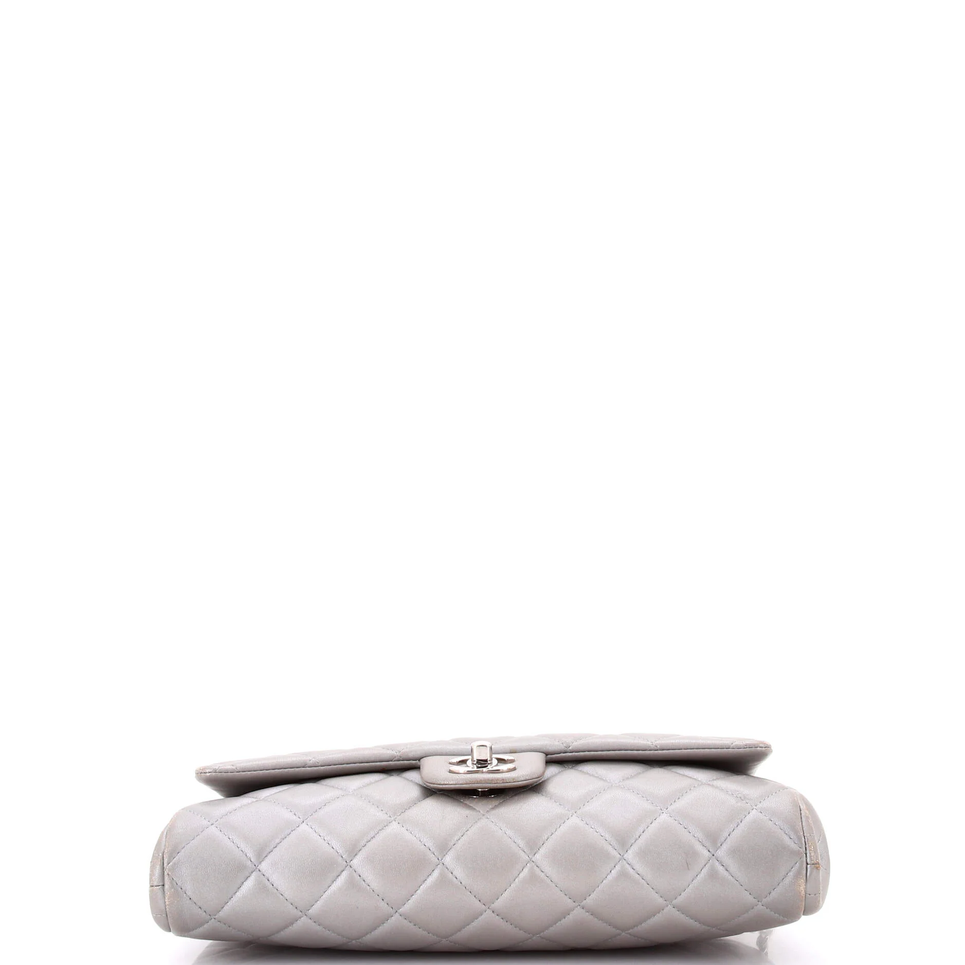 Clutch with Chain Quilted Lambskin - Image 4