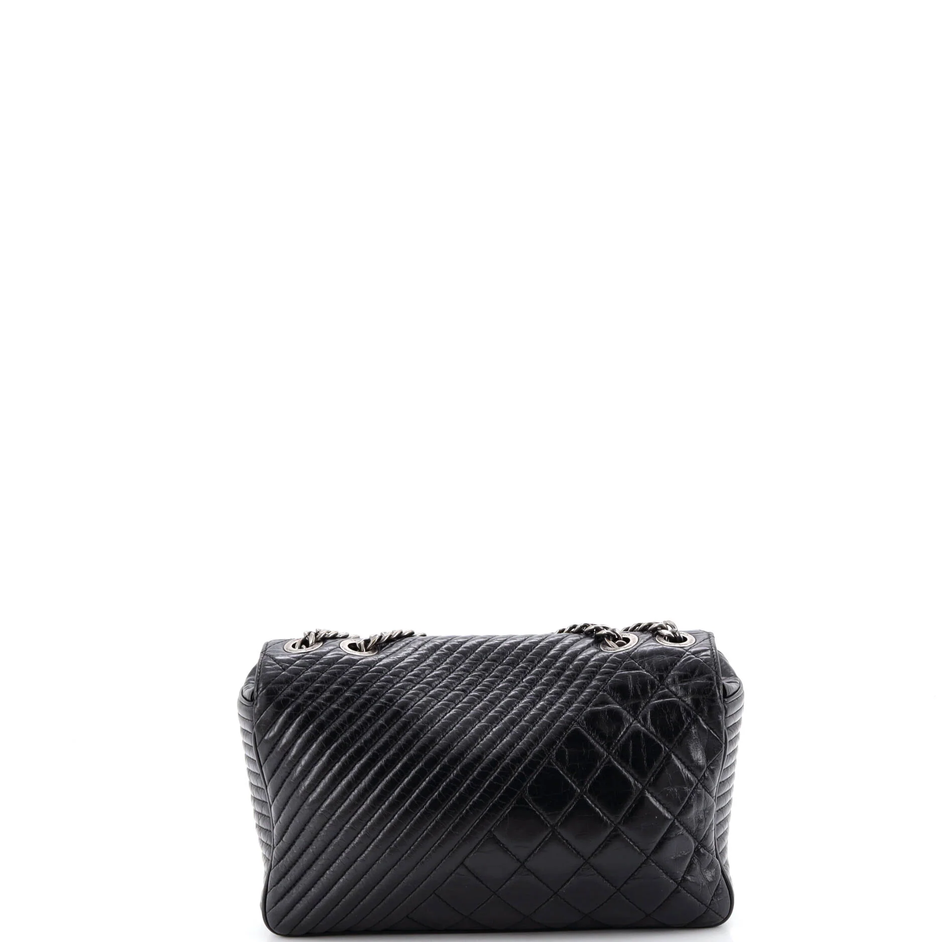 Coco Boy Flap Bag Quilted Aged Calfskin Medium - Image 3