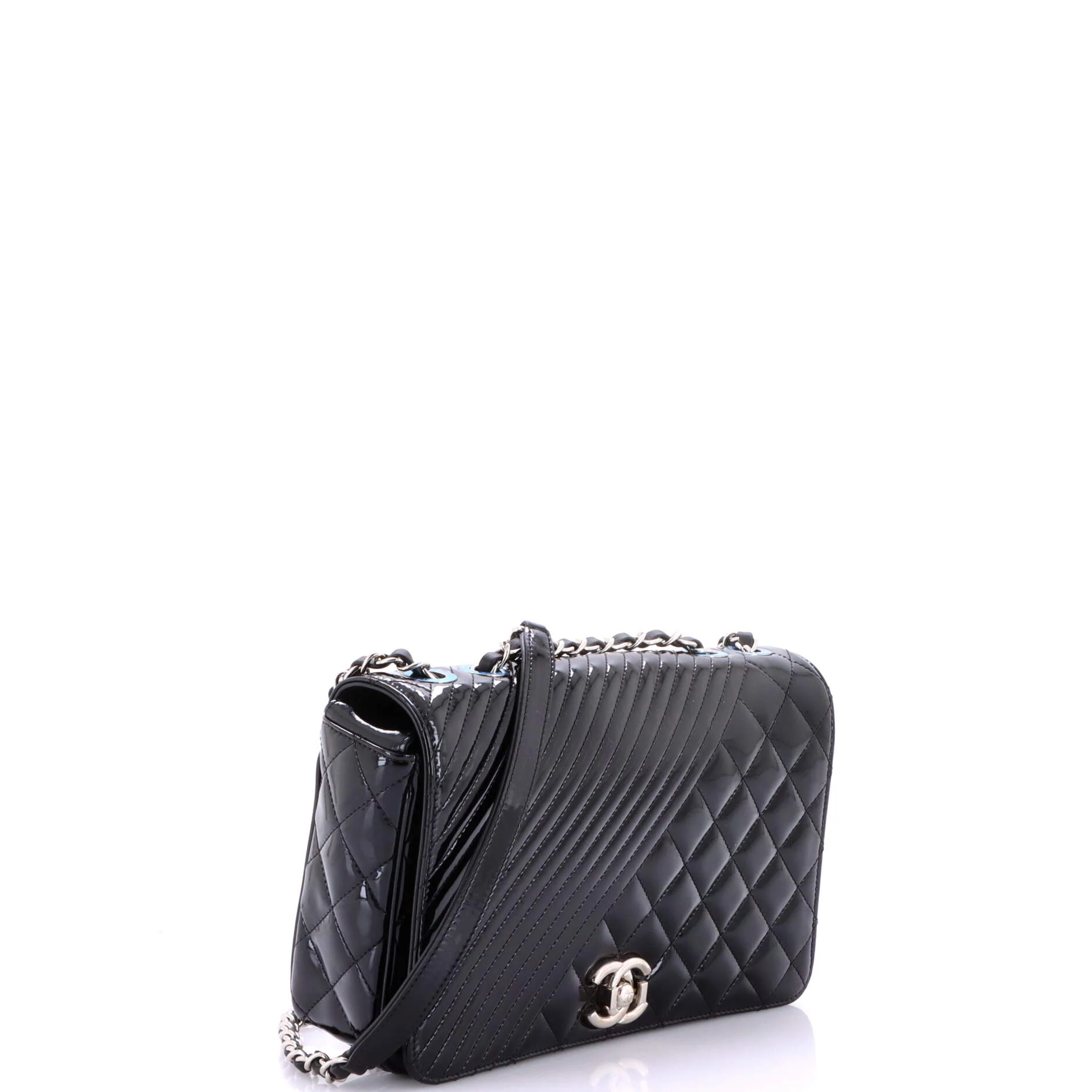 Coco Boy Flap Bag Quilted Patent Medium - Image 3