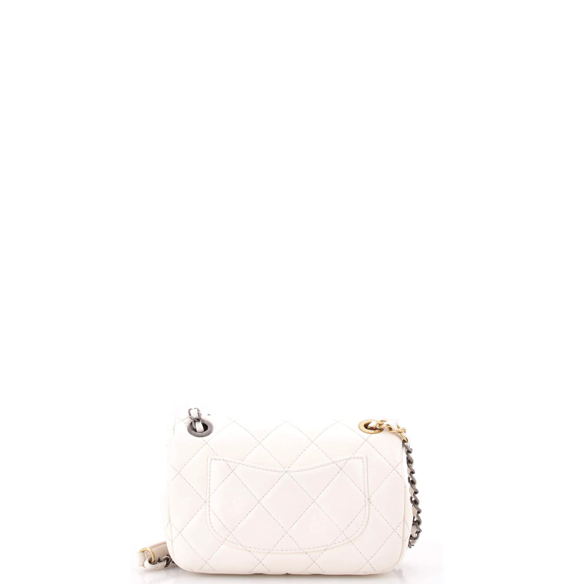 Coco Clips Flap Bag Embellished Quilted Lambskin Mini - Image 3