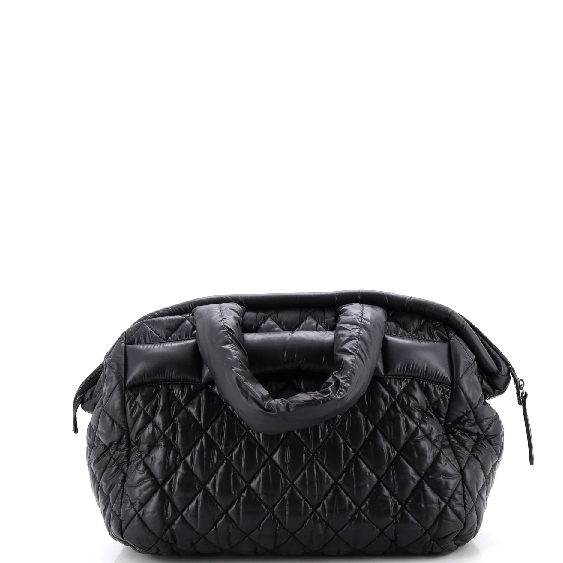 Coco Cocoon Bowling Bag Quilted Lambskin Medium - Image 3