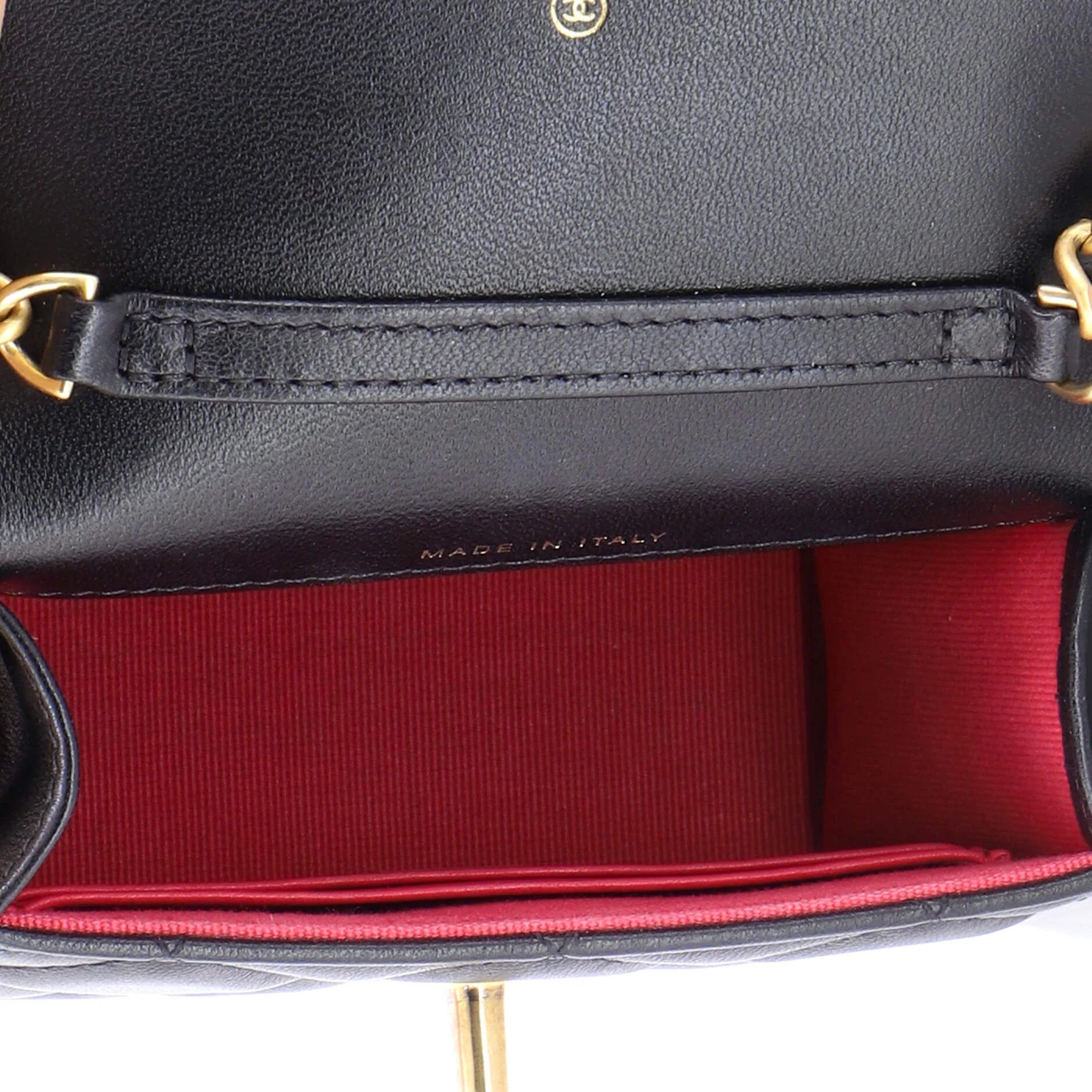 Coco Love CC Heart Clutch with Chain Quilted Lambskin Mini - Image 5