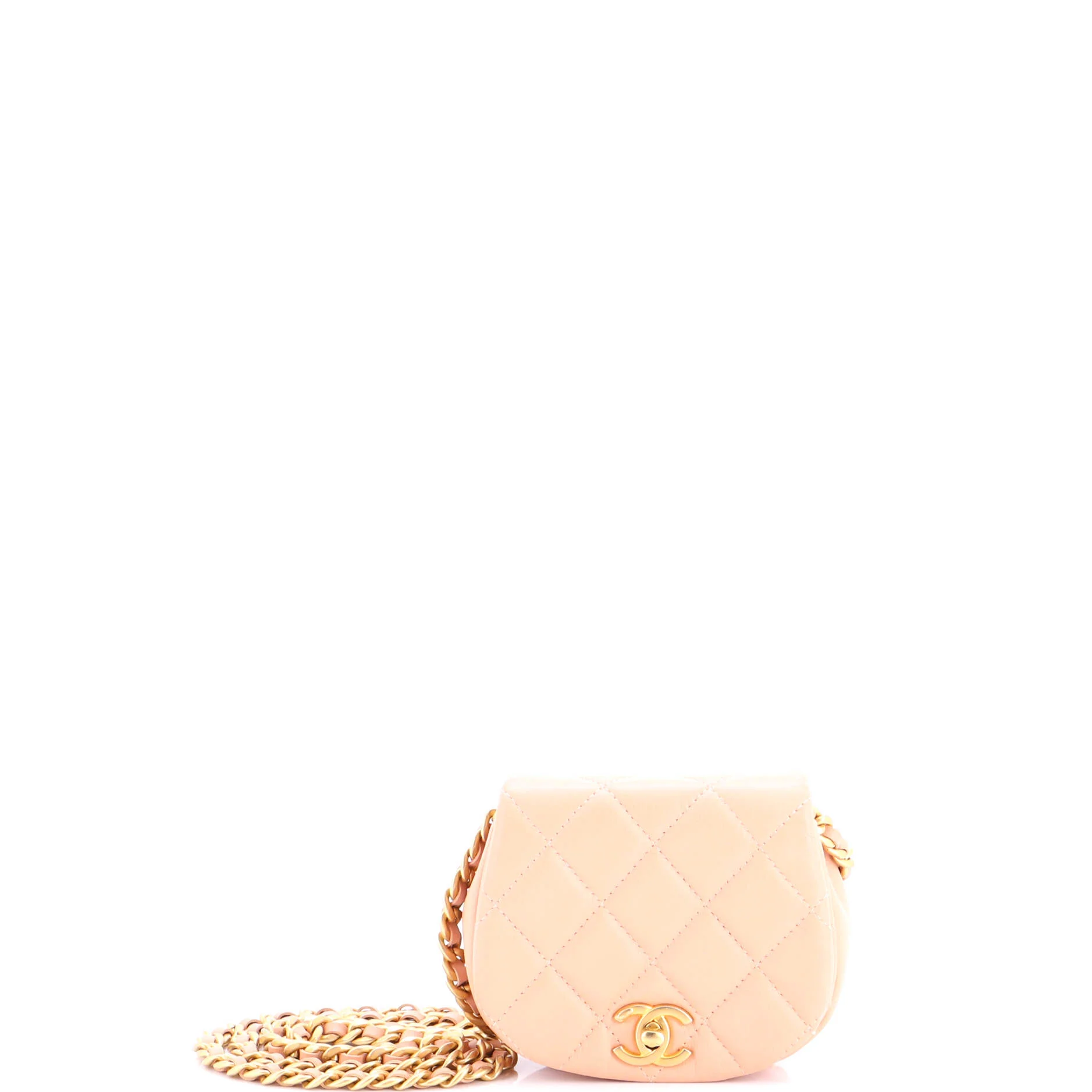 Coco Mail Clutch with Chain Quilted Calfskin Mini