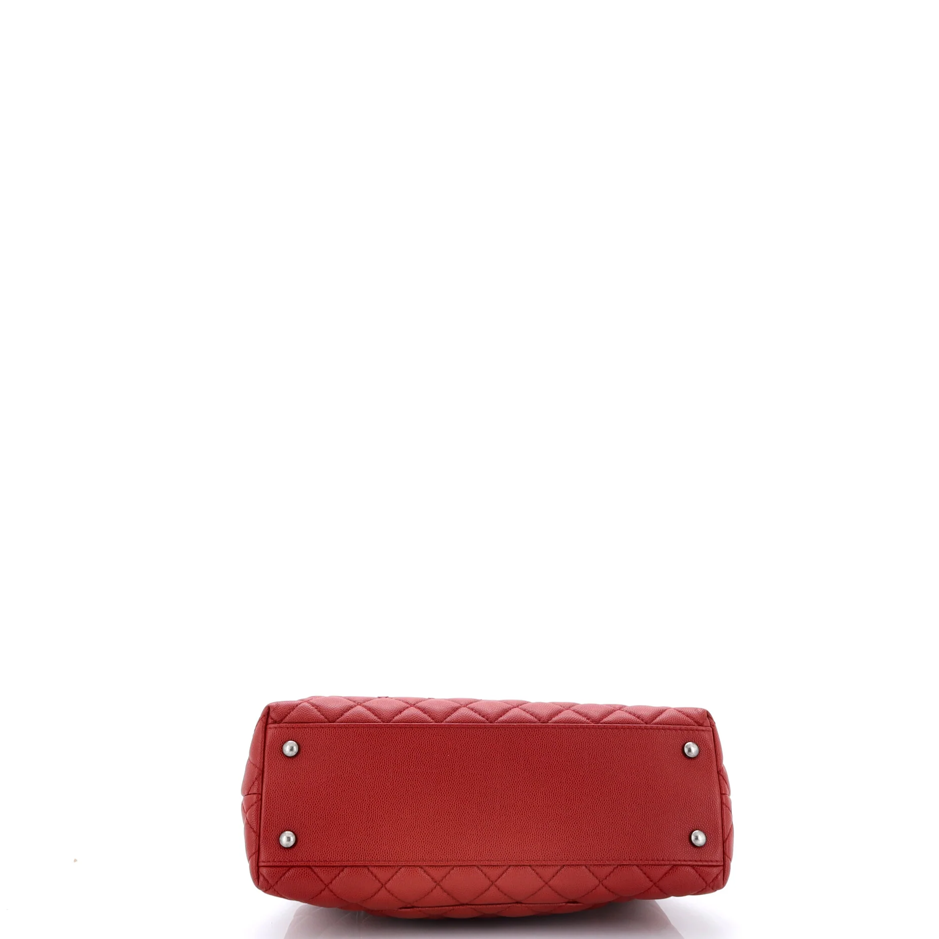 Coco Top Handle Bag Quilted Caviar Small - Image 4