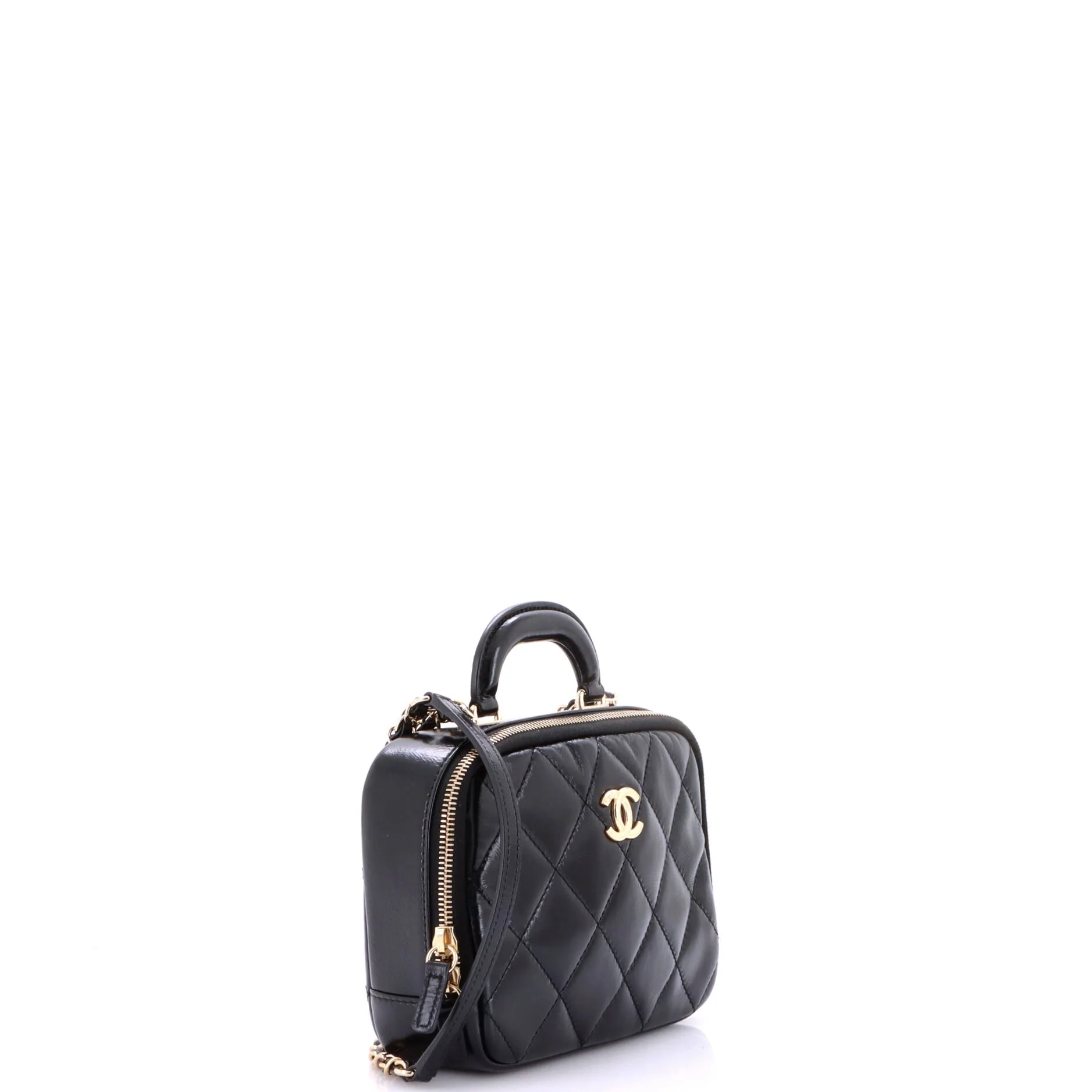 Coco Trip Vanity Case Quilted Shiny Lambskin - Image 2