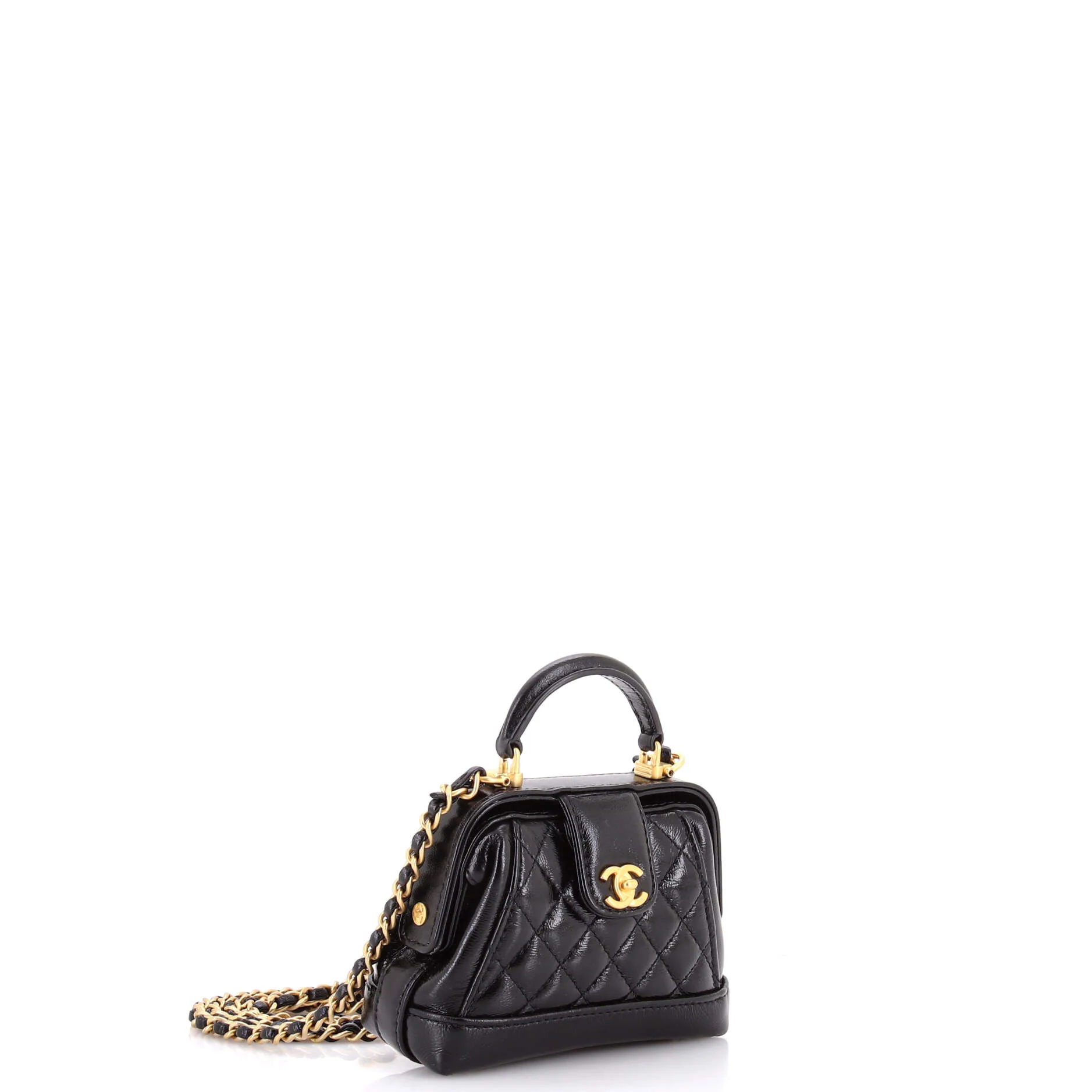 Cocodoc Top Handle Bag Quilted Lambskin Mini - Image 2