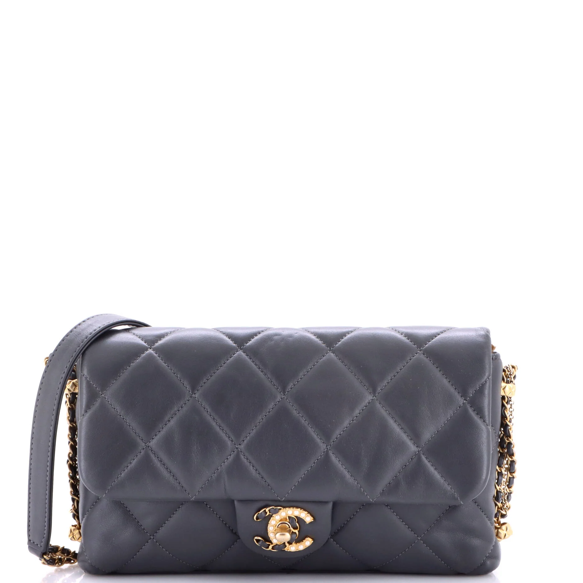 Crush on Chains Flap Bag Quilted Lambskin Medium