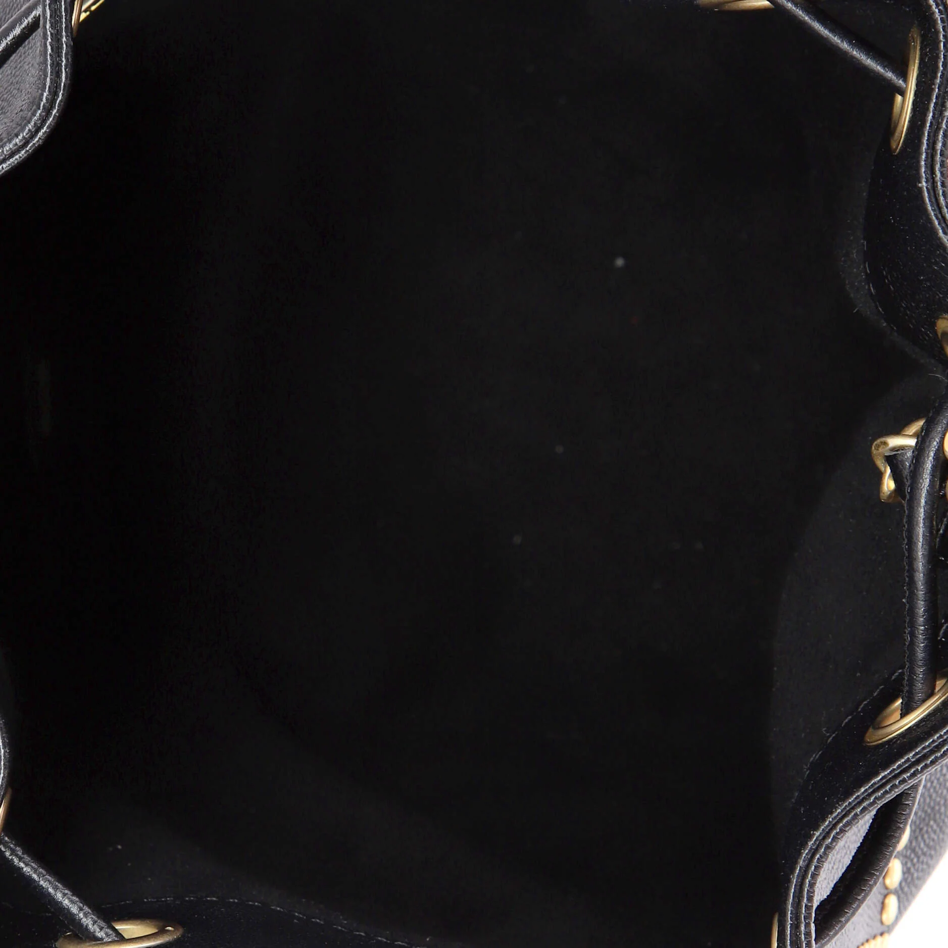 Deauville Drawstring Bucket Bag Studded Caviar Medium - Image 5