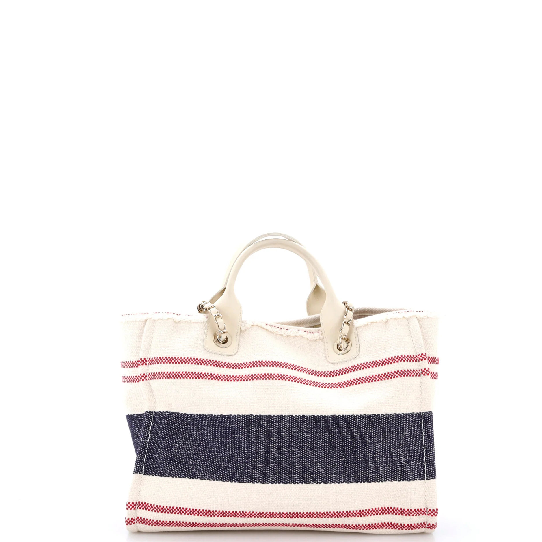 Deauville Tote Fringe Striped Canvas Small - Image 4