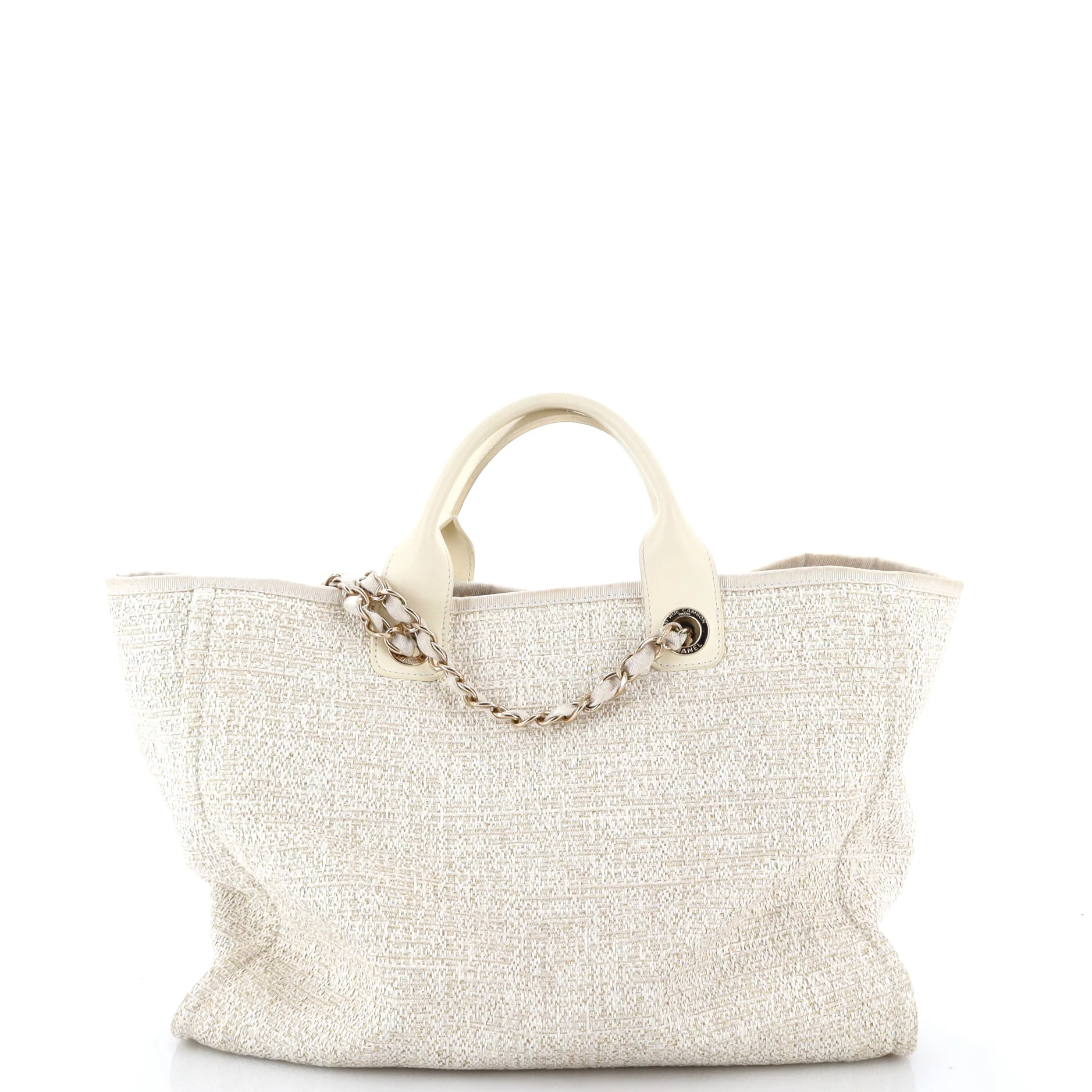 Deauville Tote Raffia with Glitter Detail Medium - Image 3