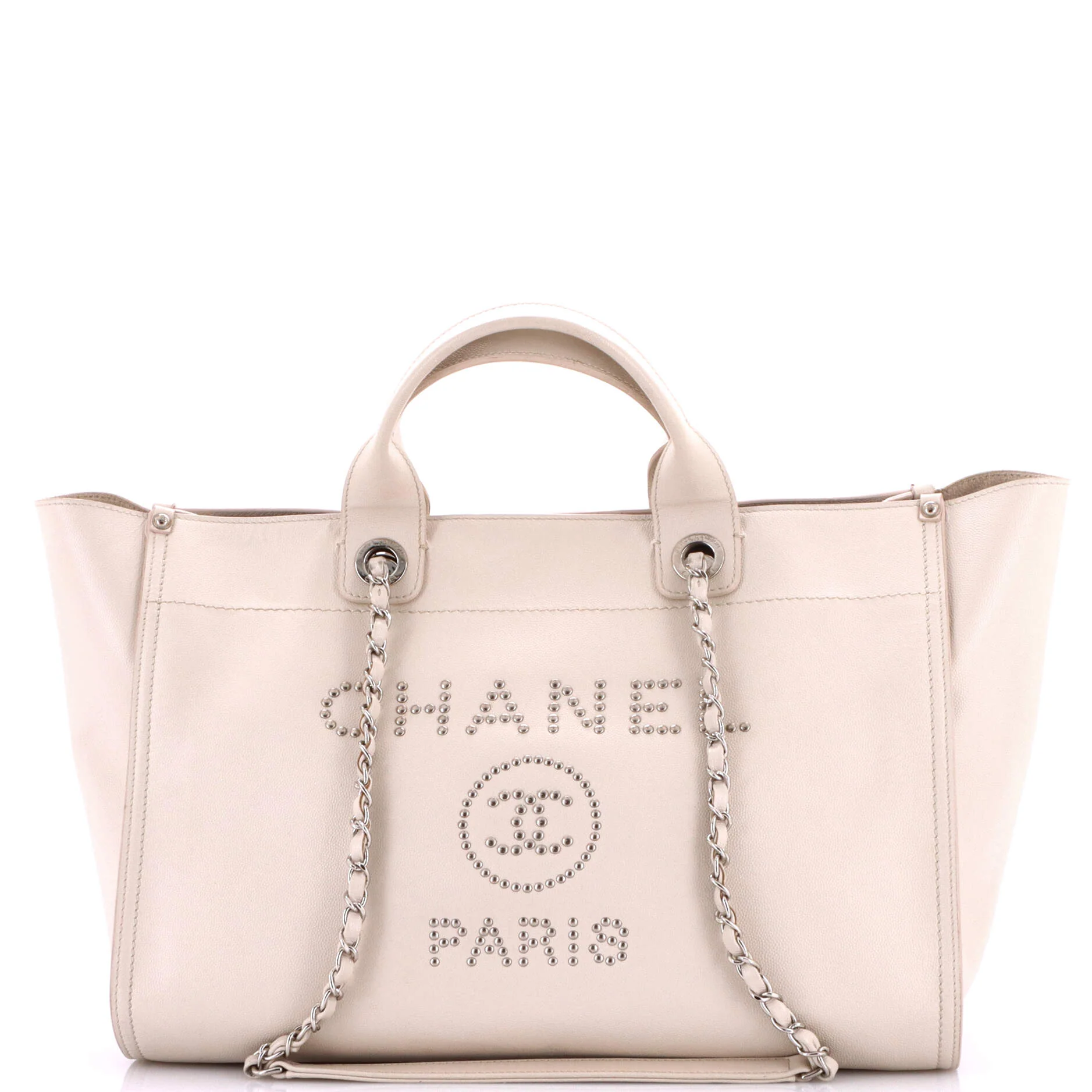 Deauville Tote Studded Caviar Medium