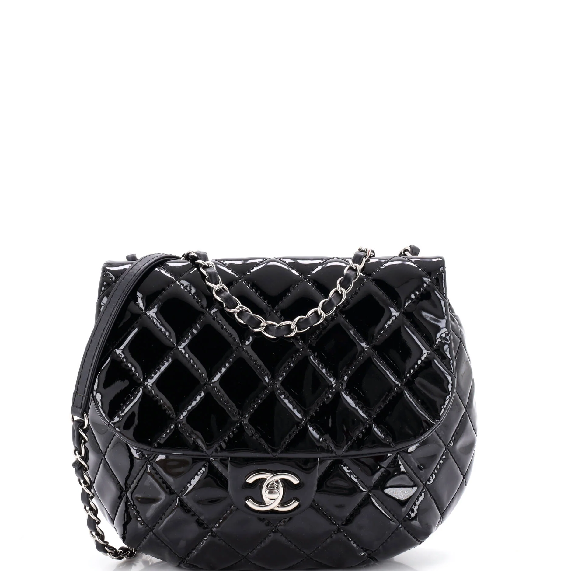 Dubai Messenger Bag Quilted Patent Medium