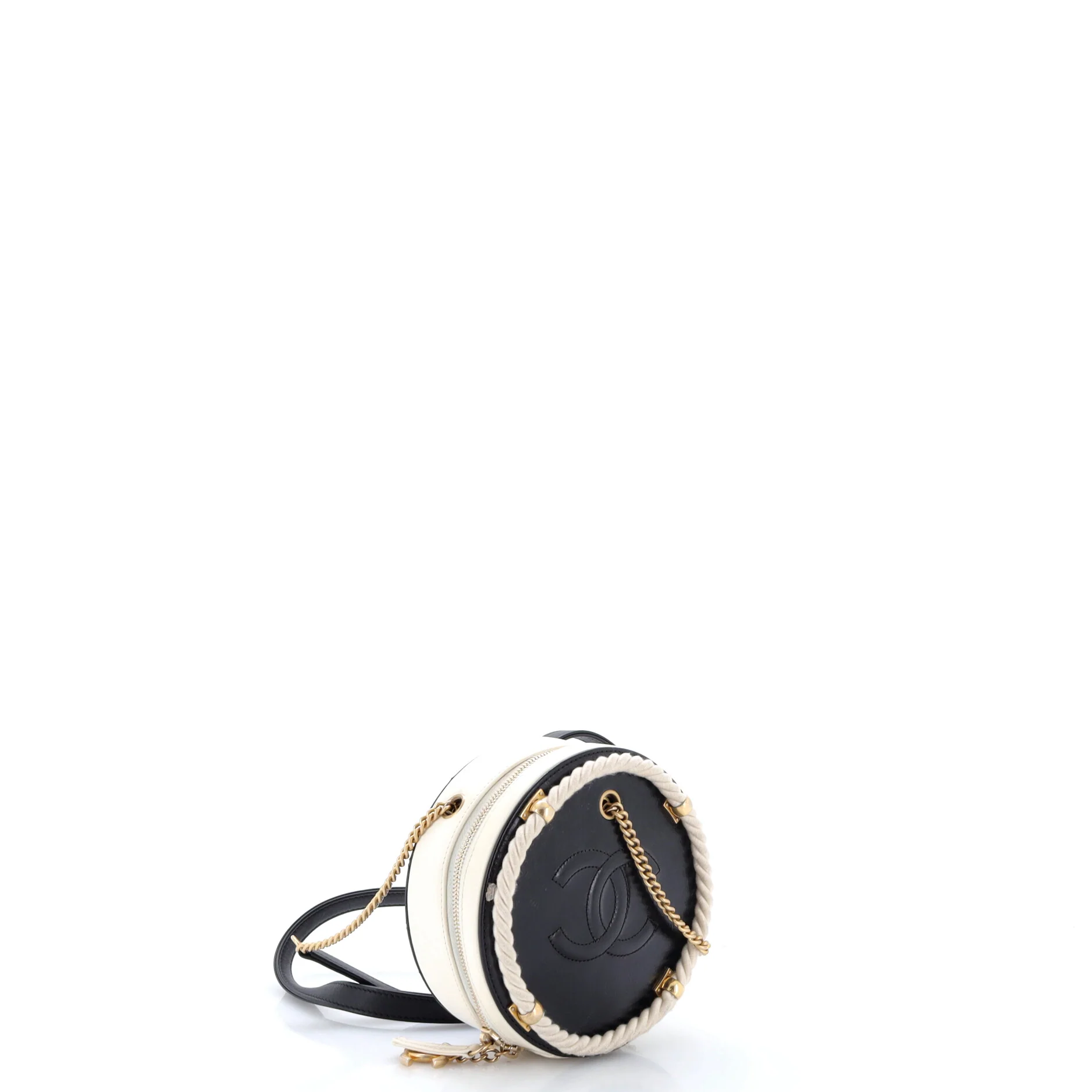 En Vogue Round Bag Crumpled Calfskin Small - Image 2